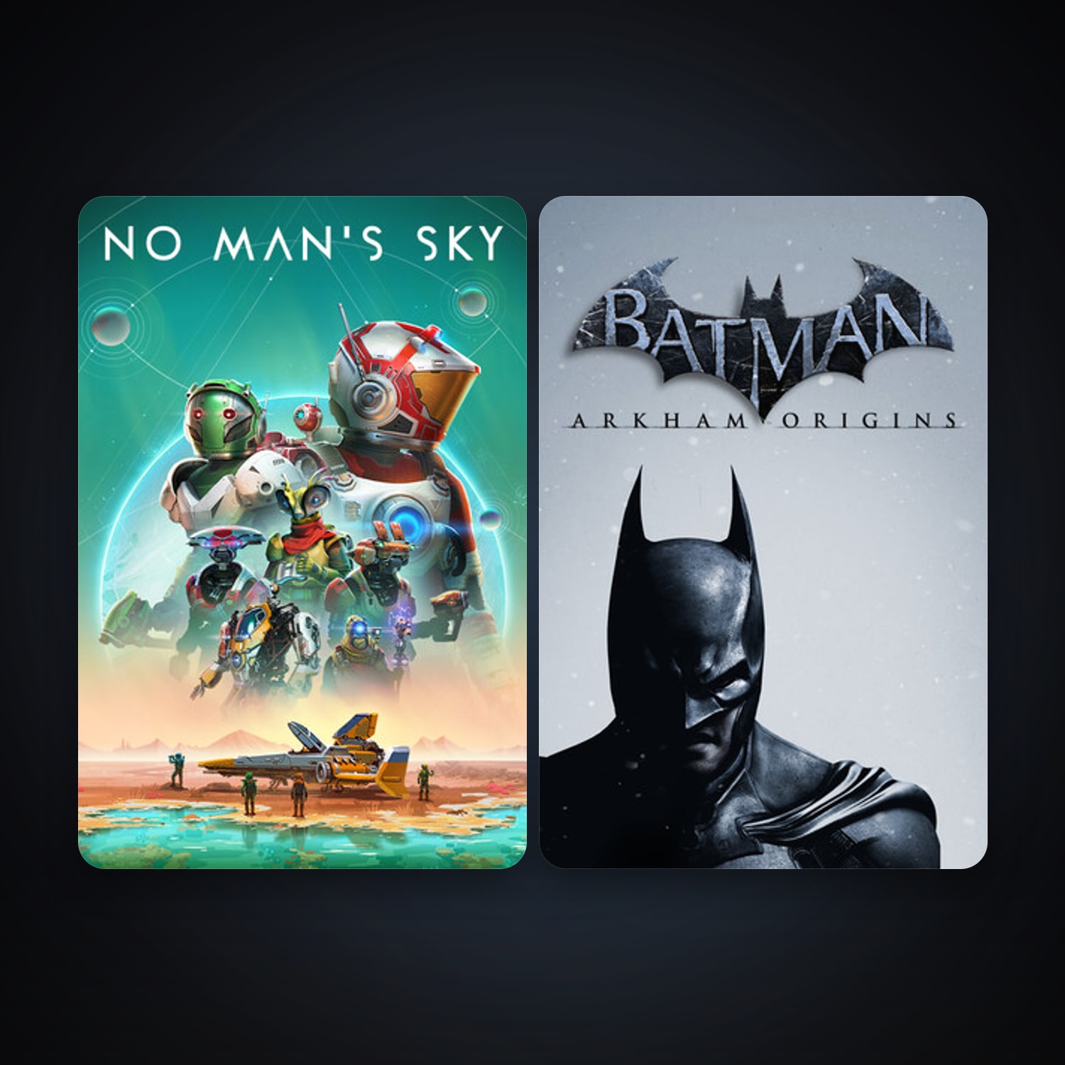 Batman: Arkham Origins + No Man's Sky, 2 games, clean — HabibiAccounts
