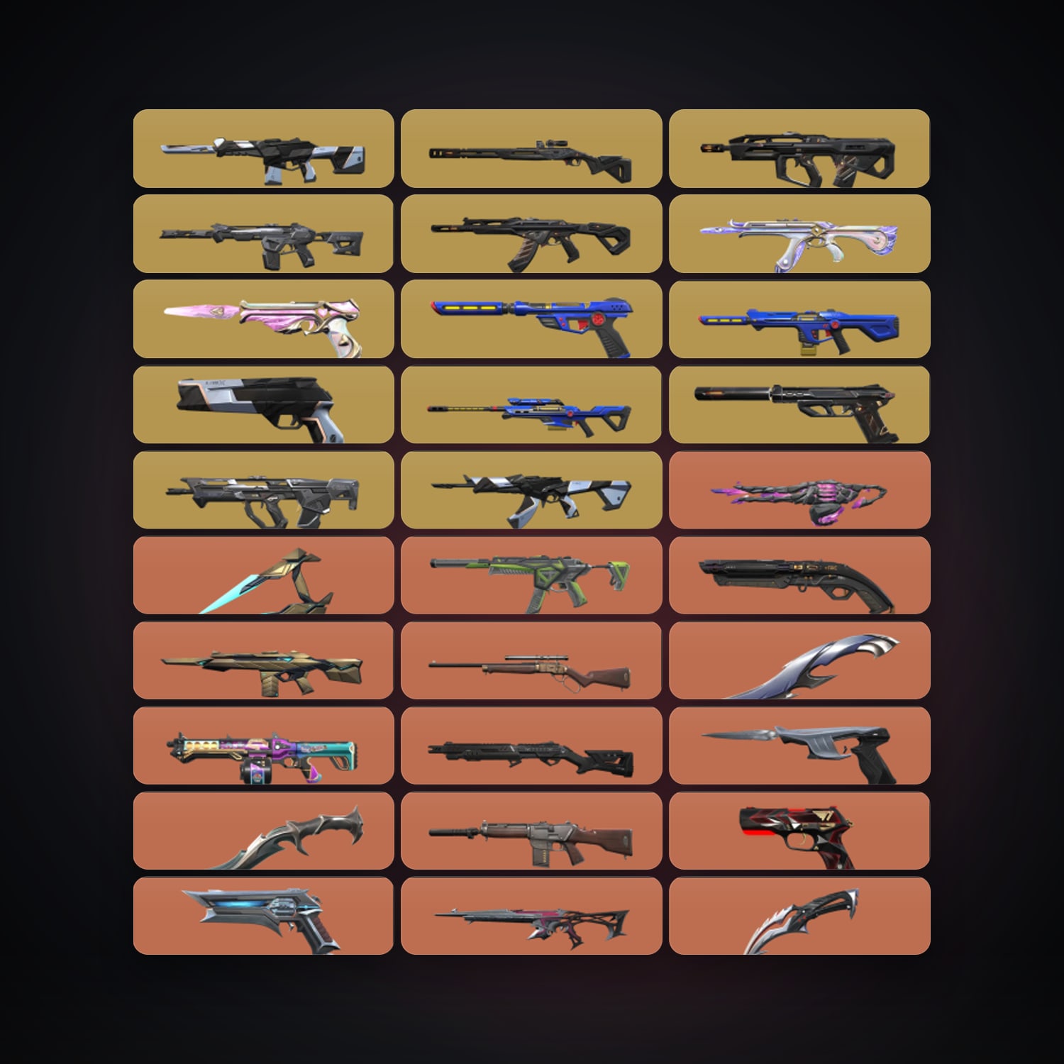 NA Plat 1 locker — 41 knives, 252 skins, lvl 122 — HabibiAccounts