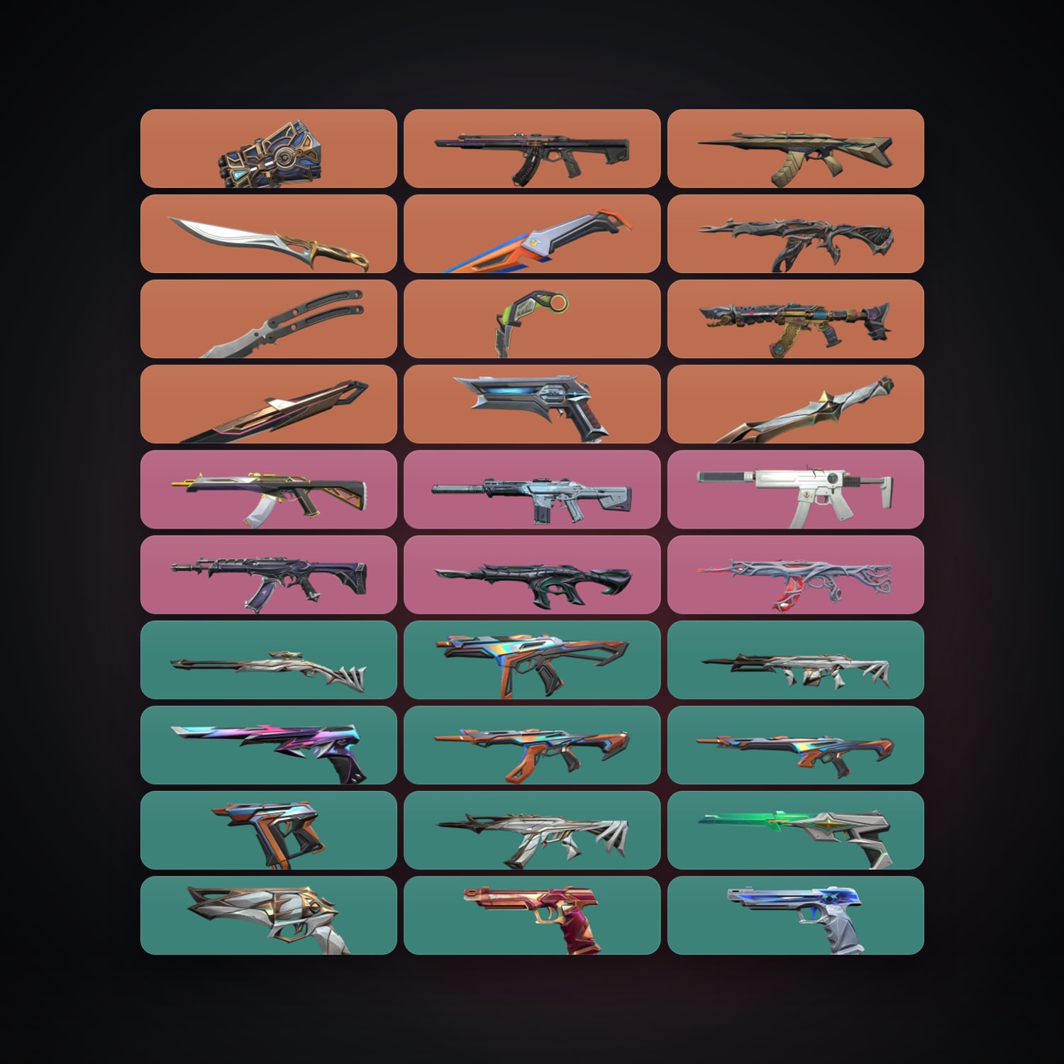 EU Plat 2 locker — 7 knives, 45 skins, lvl 139 — HabibiAccounts