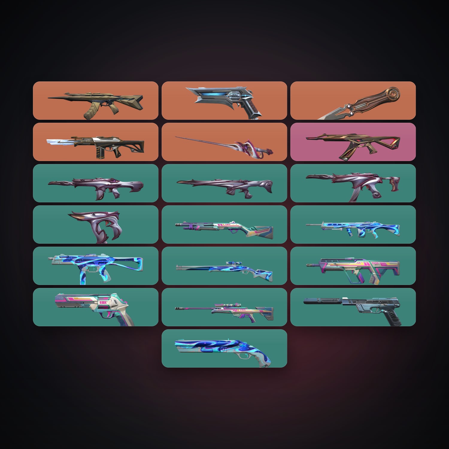 BR Silver 3 locker — 2 knives, 19 skins, lvl 74 — HabibiAccounts