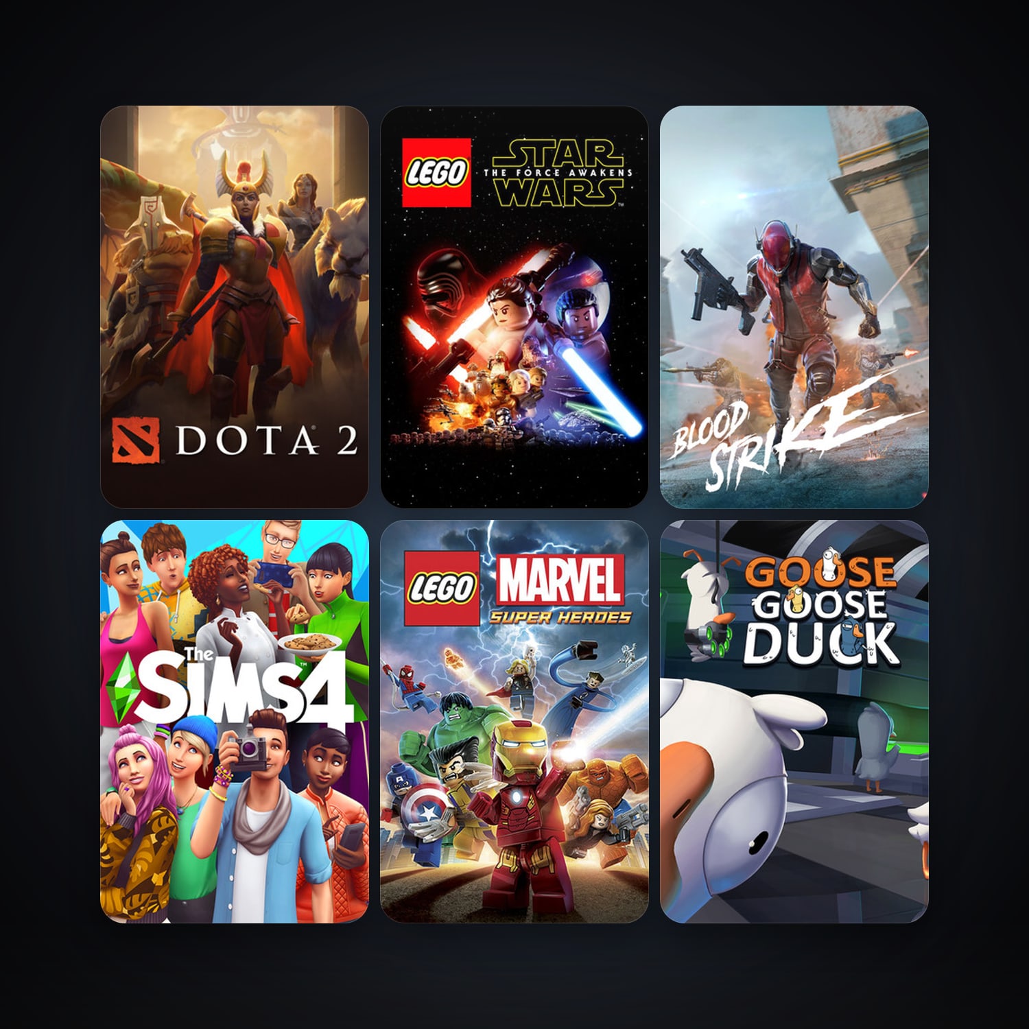 Dota 2 + LEGO Marvel Super Heroes, 14 games, clean — HabibiAccounts