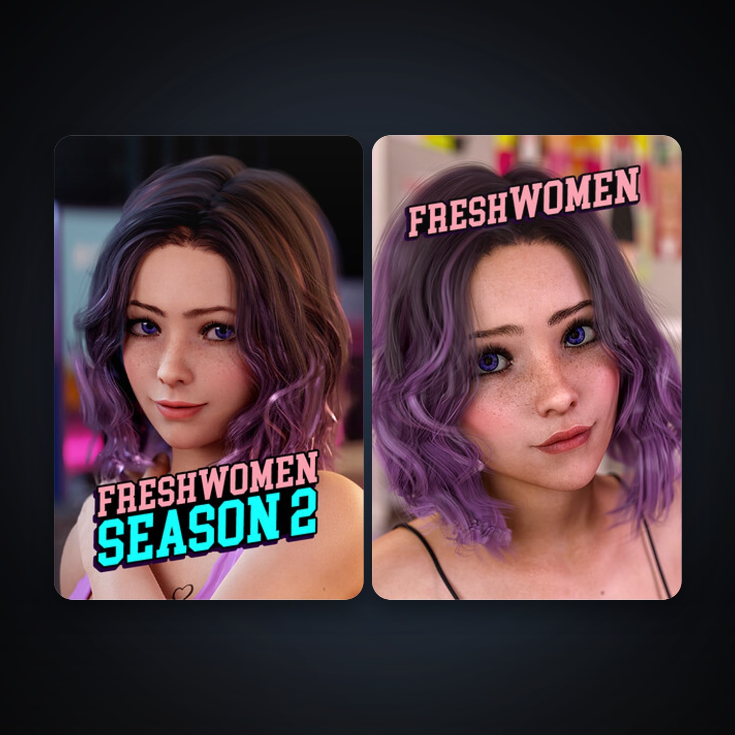 FreshWomen - Season 1 + FreshWomen - Season 2, 4 games, clean — HabibiAccounts