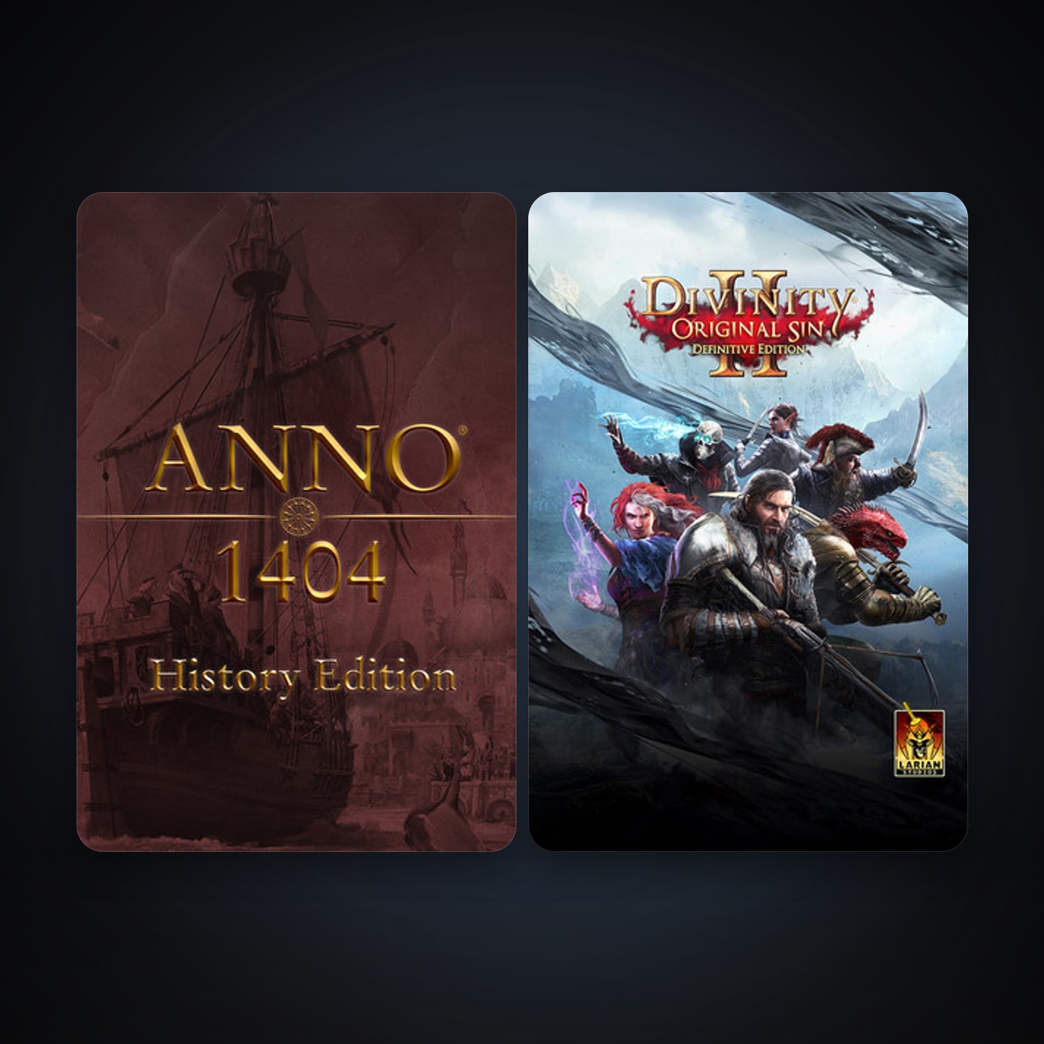 Divinity: Original Sin 2 + Anno 1404 - History Edition, 2 games, clean — HabibiAccounts