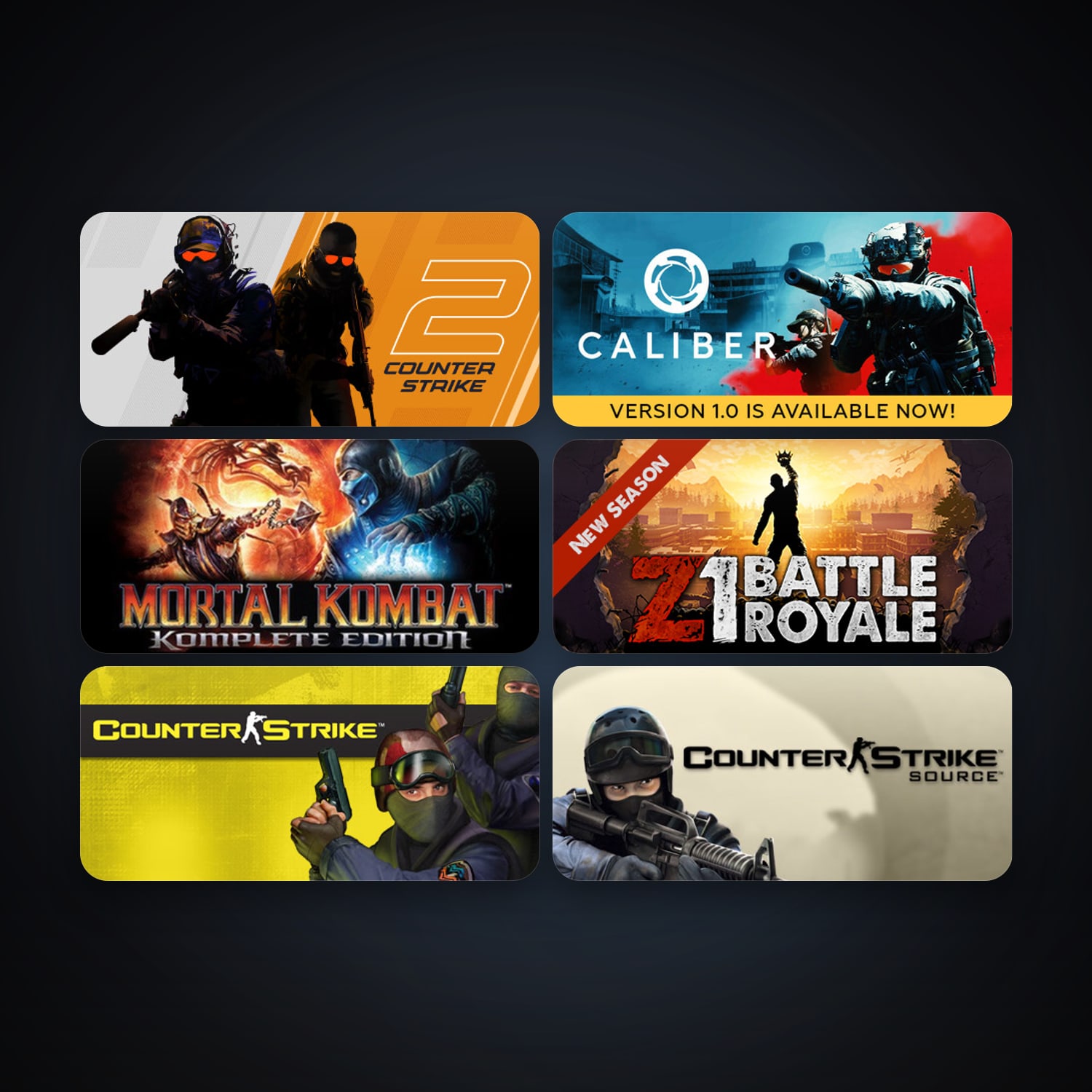 Counter-Strike + Counter-Strike: Source, 22 games, clean — HabibiAccounts