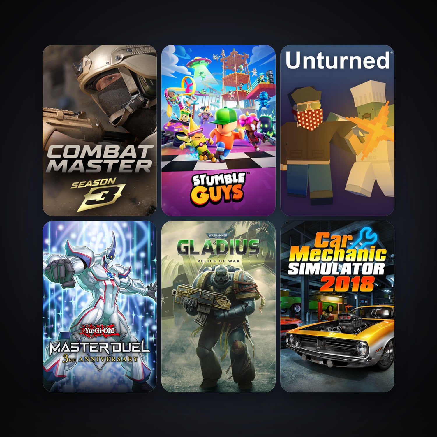 Unturned + Warhammer 40,000: Gladius - Relics of War, 11 games, clean — HabibiAccounts