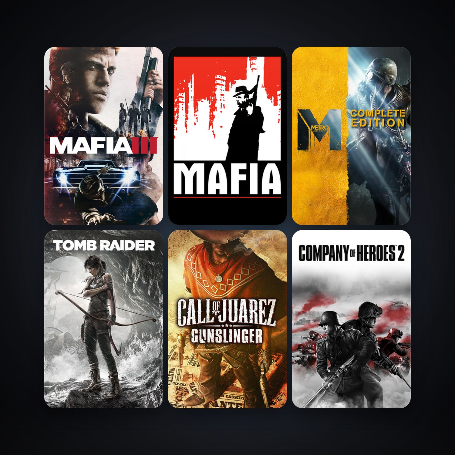 Mafia + Metro: Last Light, 12 games, clean — HabibiAccounts