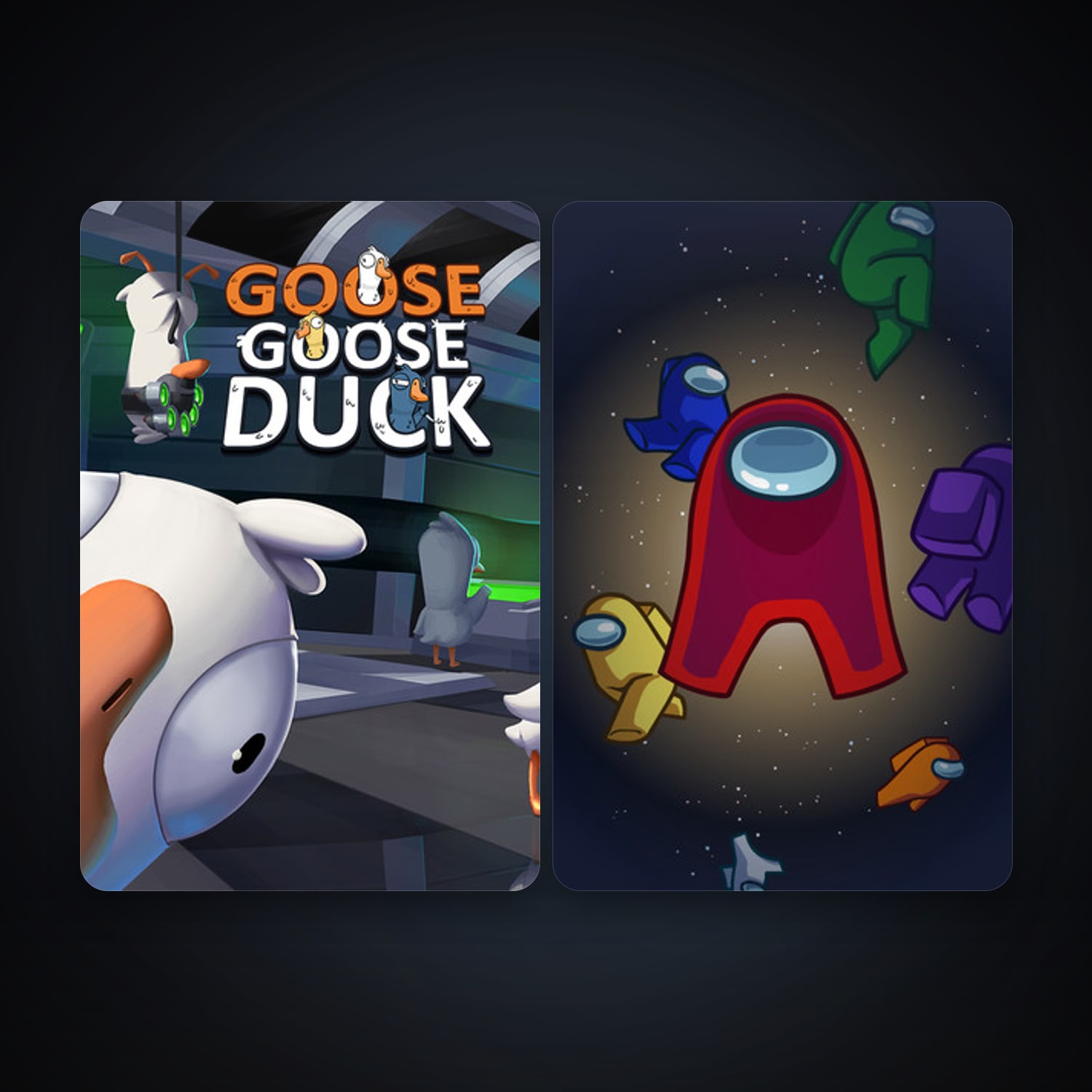 Among Us + Goose Goose Duck, 5 games, clean — HabibiAccounts