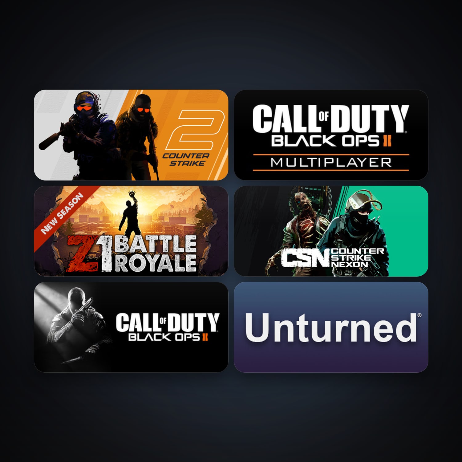 CS2 Prime + Call of Duty: Black Ops II, 18 games, clean — HabibiAccounts