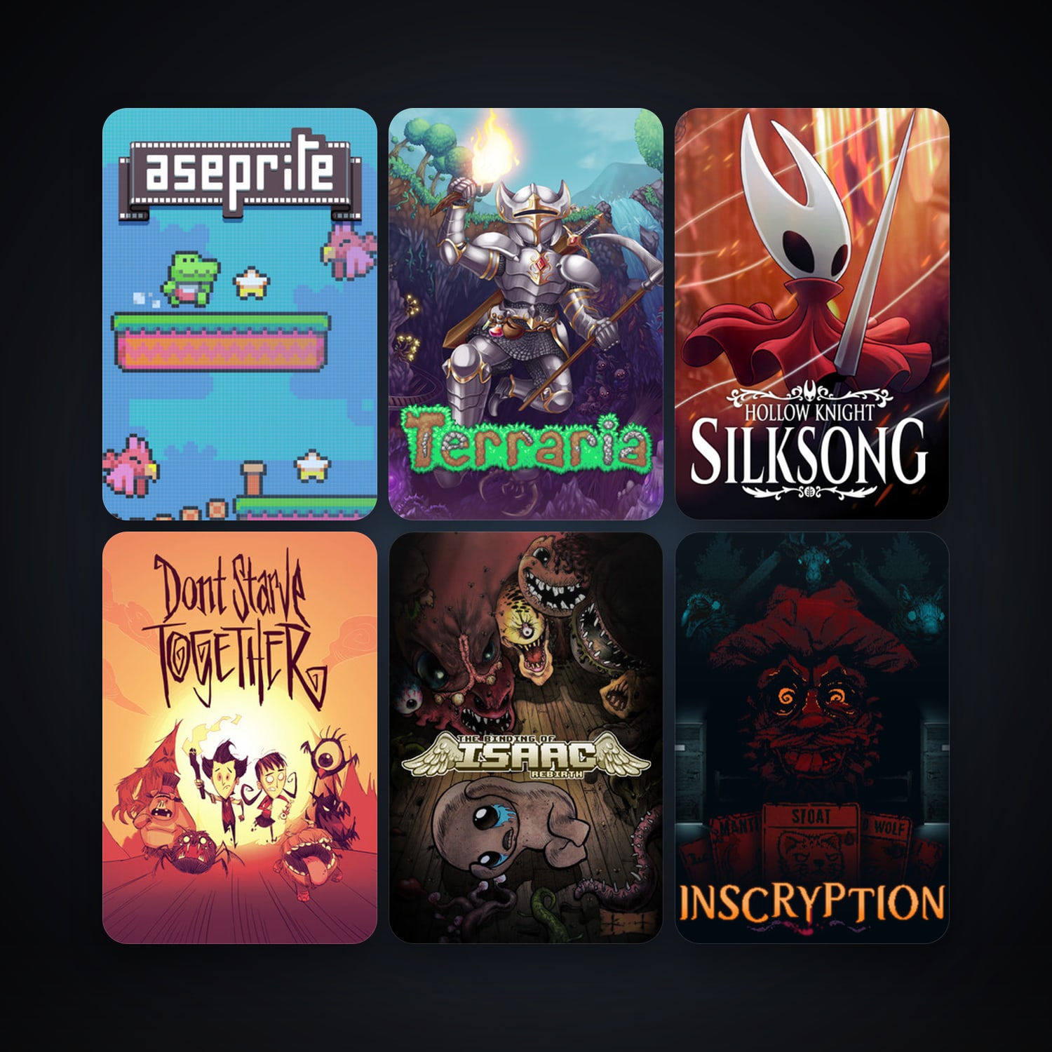Terraria + The Binding of Isaac: Rebirth, 39 games, clean — HabibiAccounts