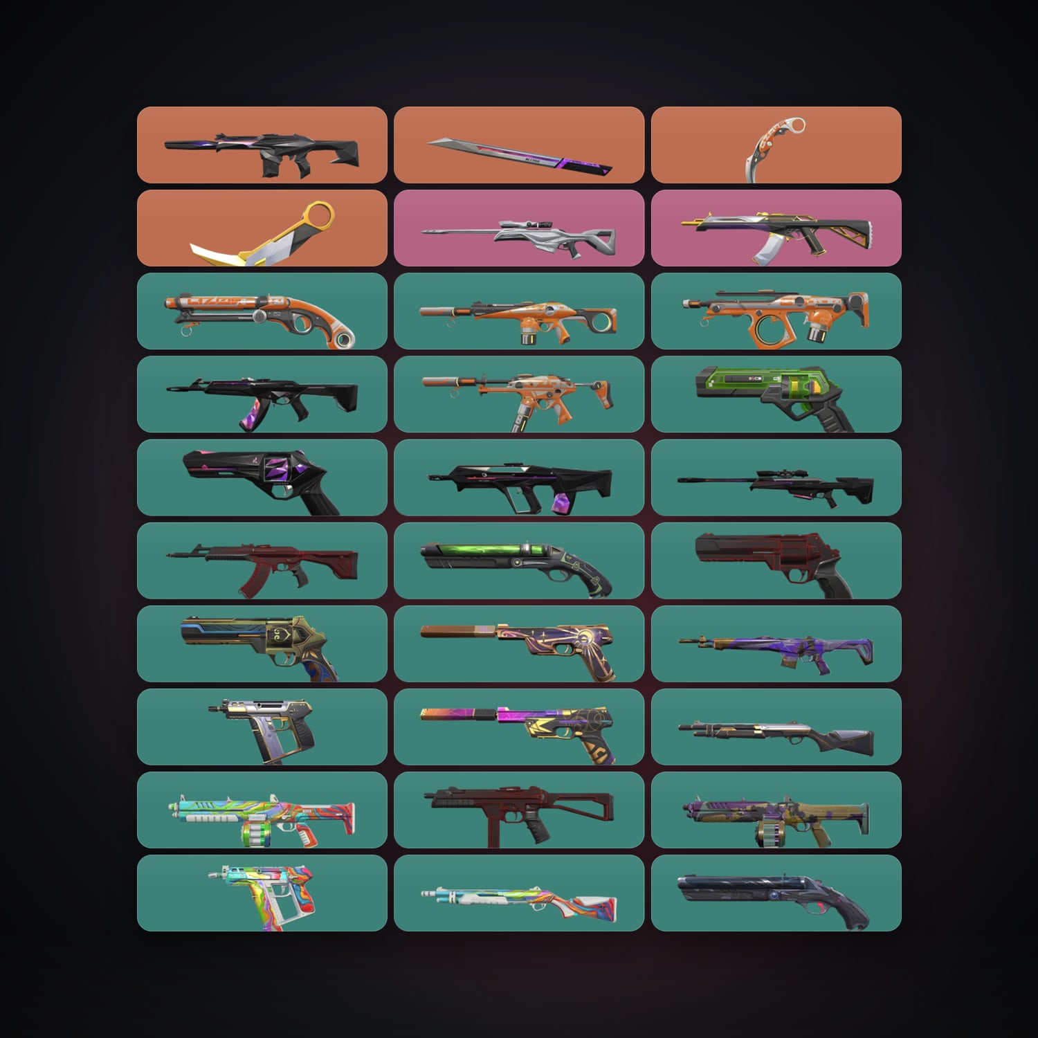 AP Plat 2 locker — 3 knives, 42 skins, lvl 213 — HabibiAccounts