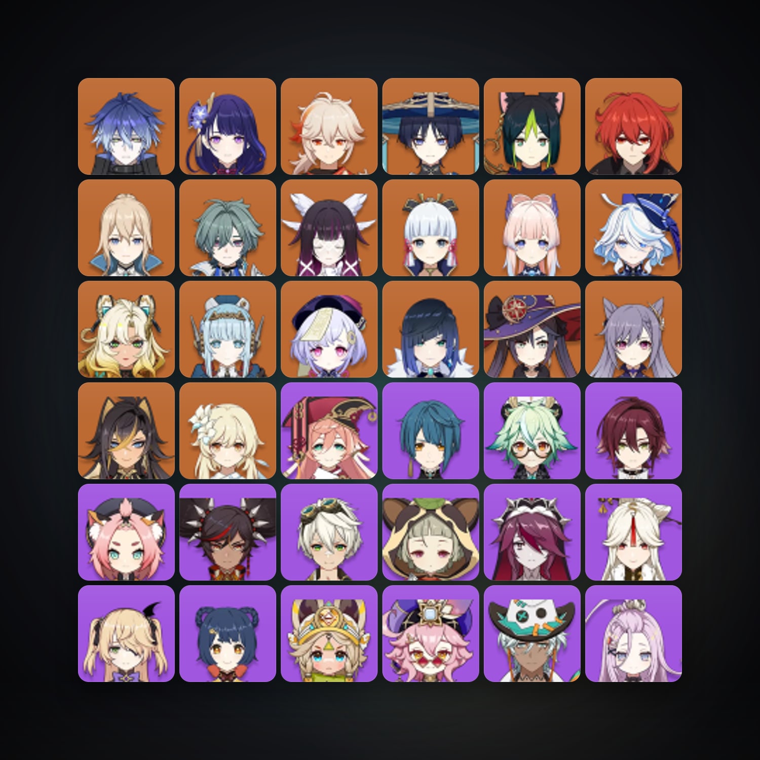 جينشن إمباكت | AR 58 | 64 شخصية | 19× 5★ — HabibiAccounts