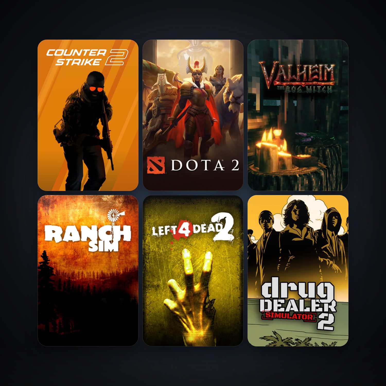 Left 4 Dead 2 + Dota 2, 10 games, clean — HabibiAccounts