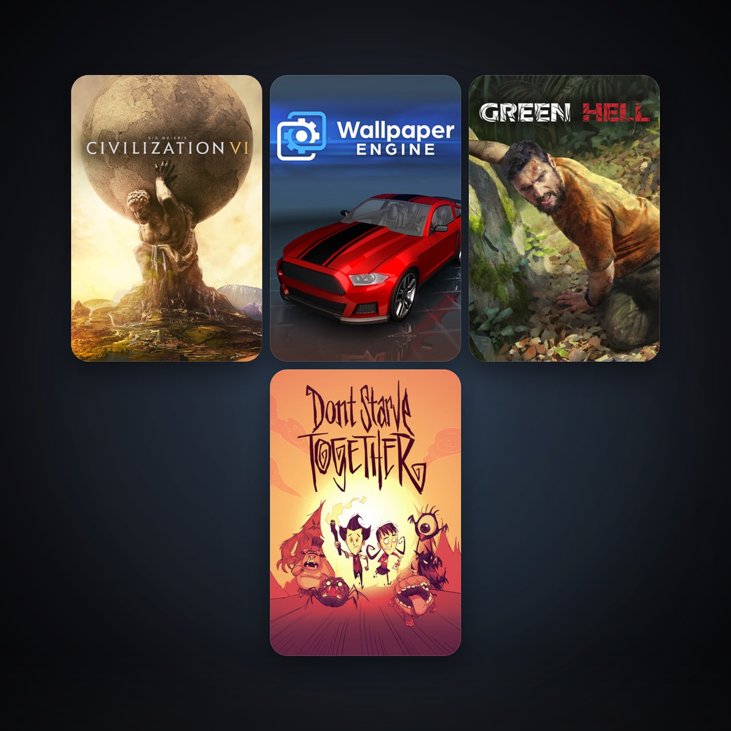 Steam account: Sid Meier's Civilization VI + Don't Starve Together, 16 games, clean — HabibiAccounts