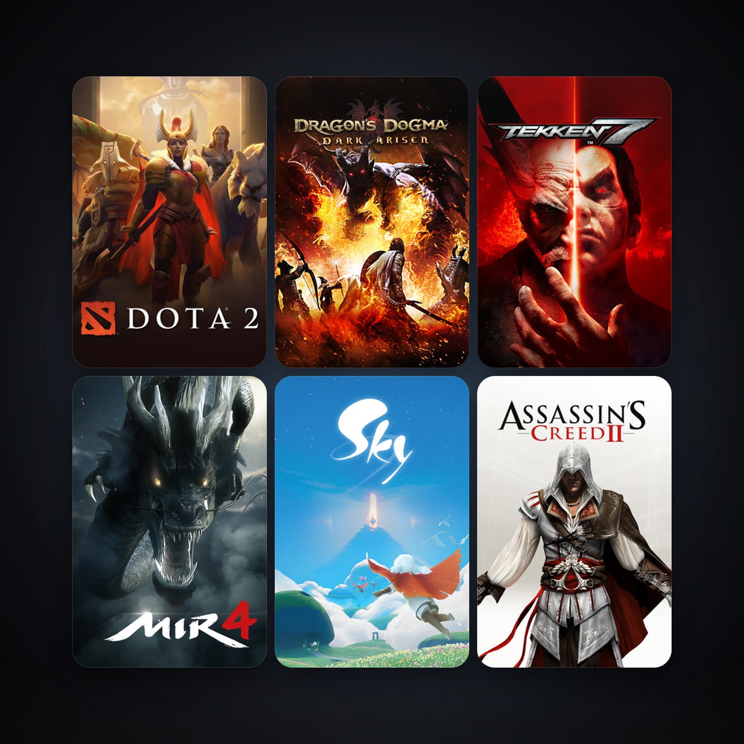 Dota 2 + Assassin's Creed 2 Deluxe Edition, 15 games, clean — HabibiAccounts