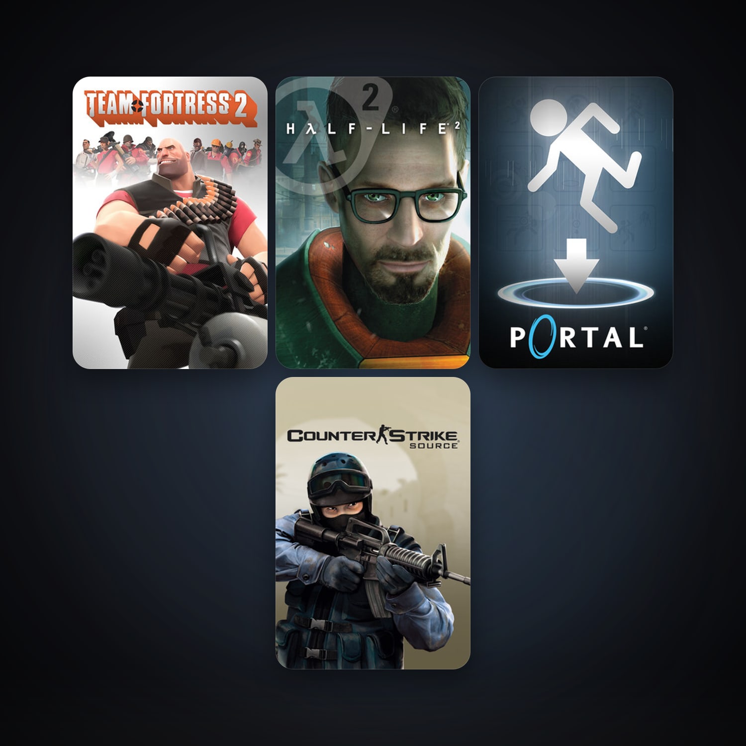 Half-Life 2 + Counter-Strike: Source, 7 games, clean — HabibiAccounts