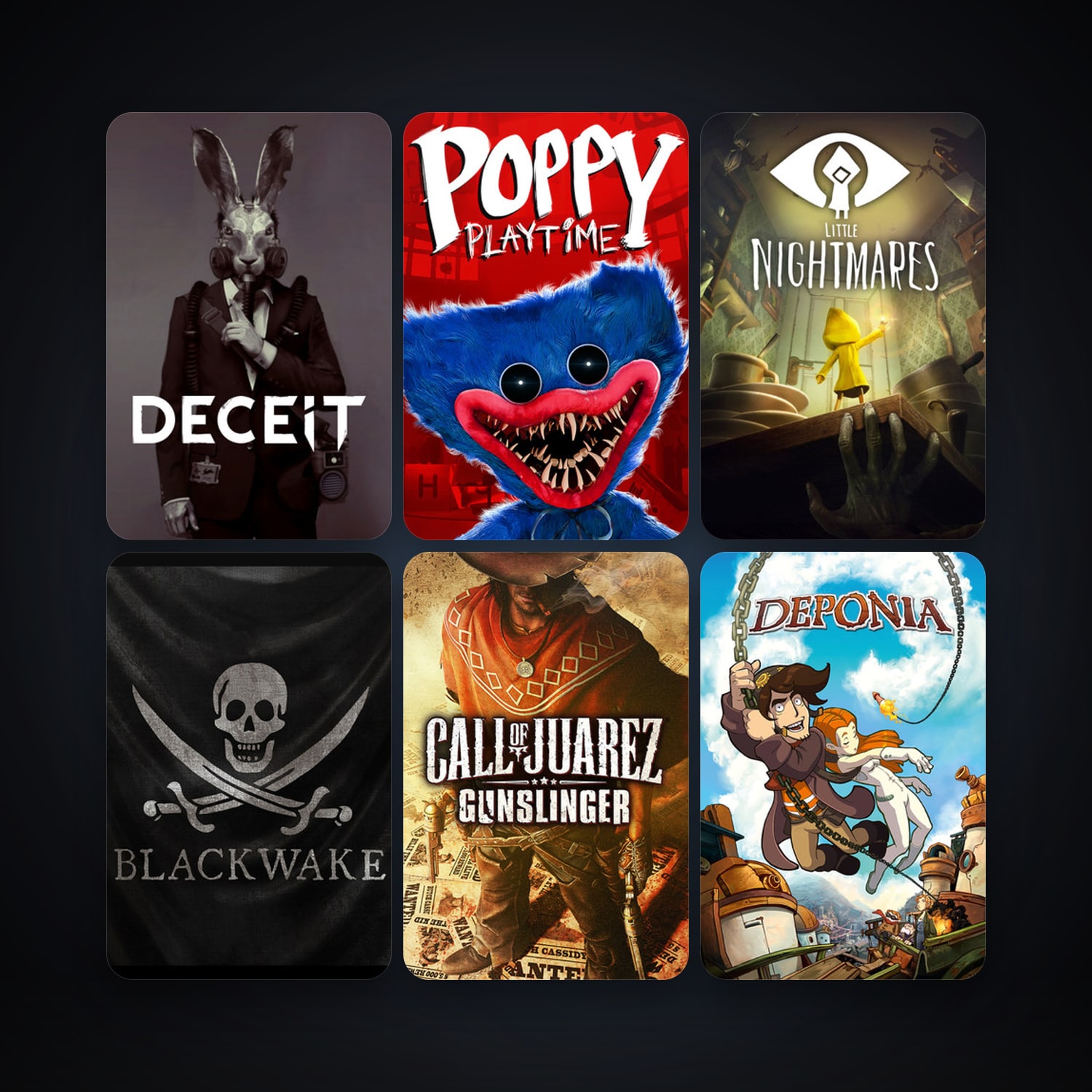 Call of Juarez: Gunslinger + Deponia, 41 games, clean — HabibiAccounts