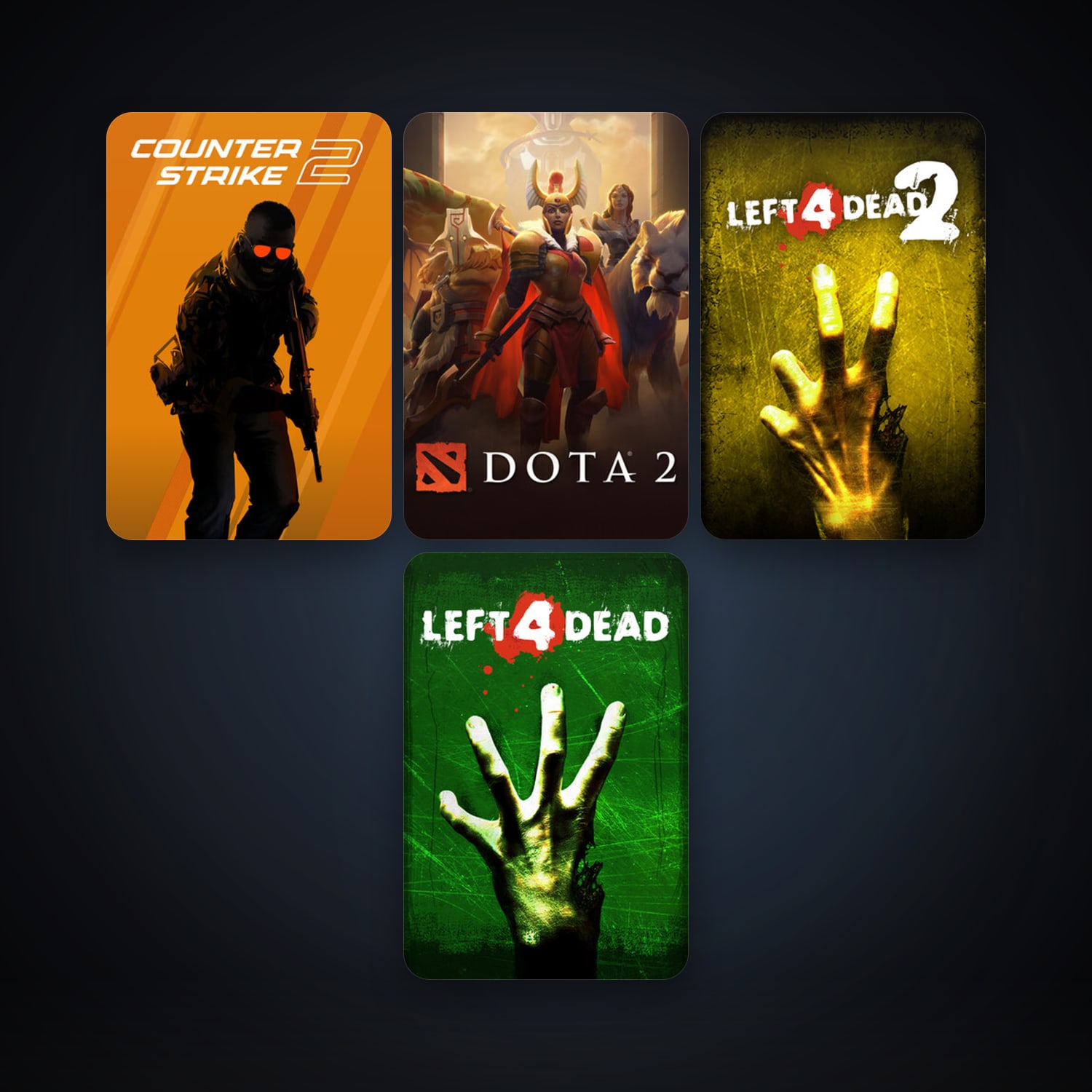 Left 4 Dead + Left 4 Dead 2, 6 games, clean — HabibiAccounts