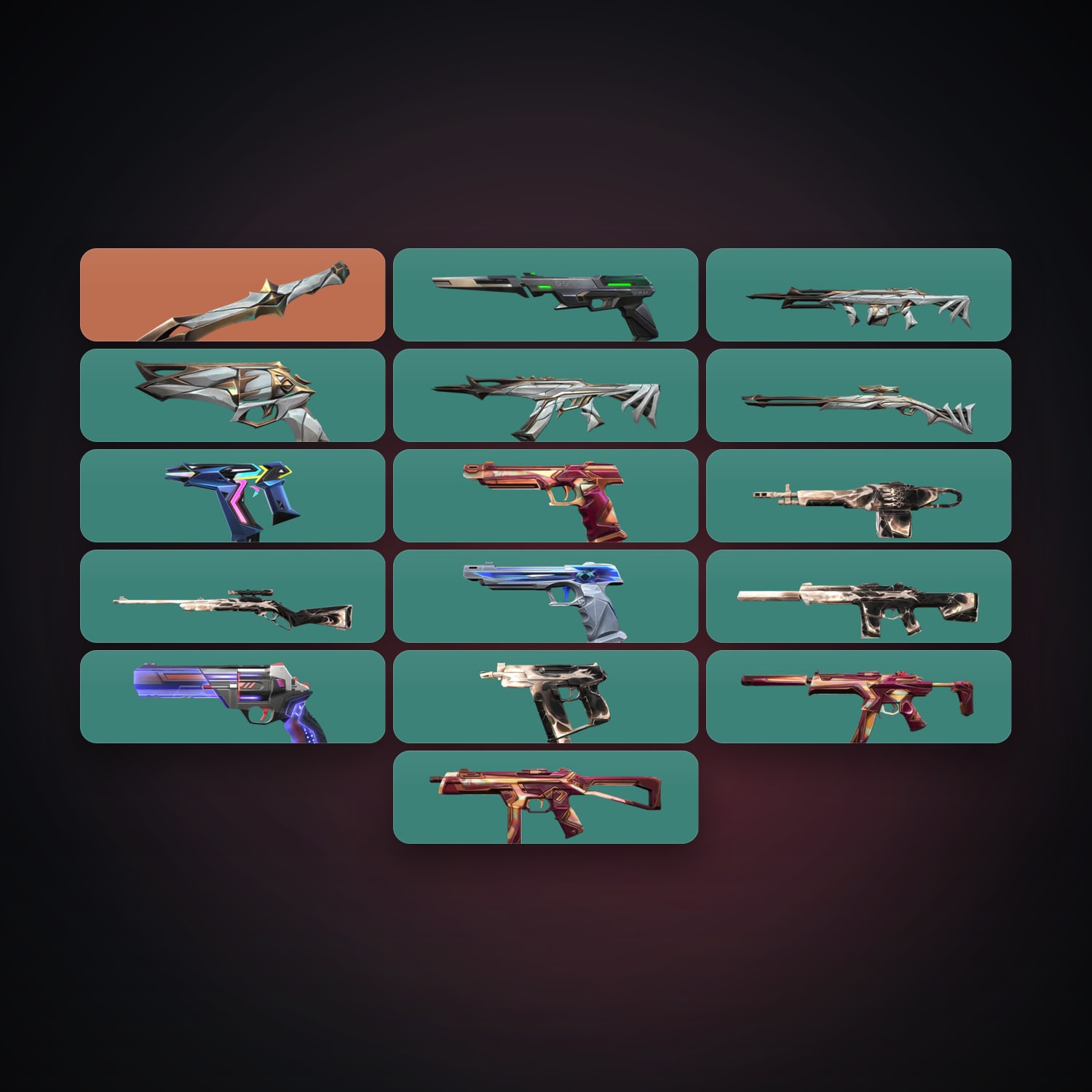EU Gold 1 locker — 1 knives, 17 skins, lvl 118 — HabibiAccounts