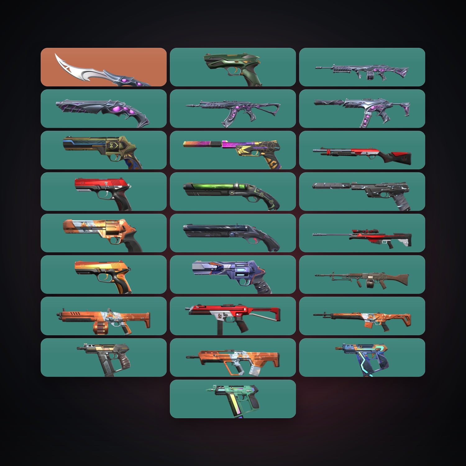 AP Silver 1 locker — 1 knives, 27 skins, lvl 182 — HabibiAccounts