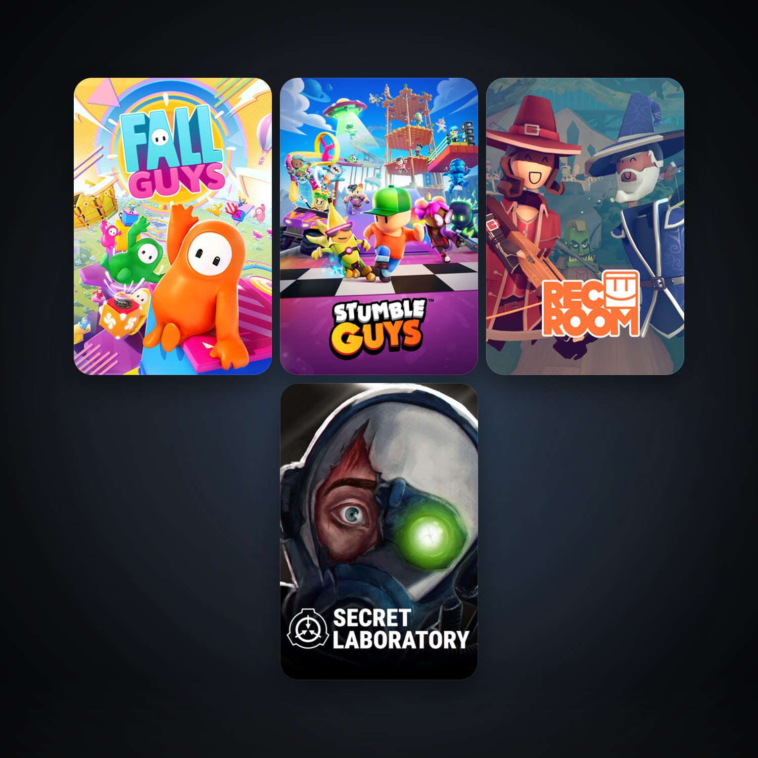 Rec Room + SCP: Secret Laboratory, 7 games, clean — HabibiAccounts