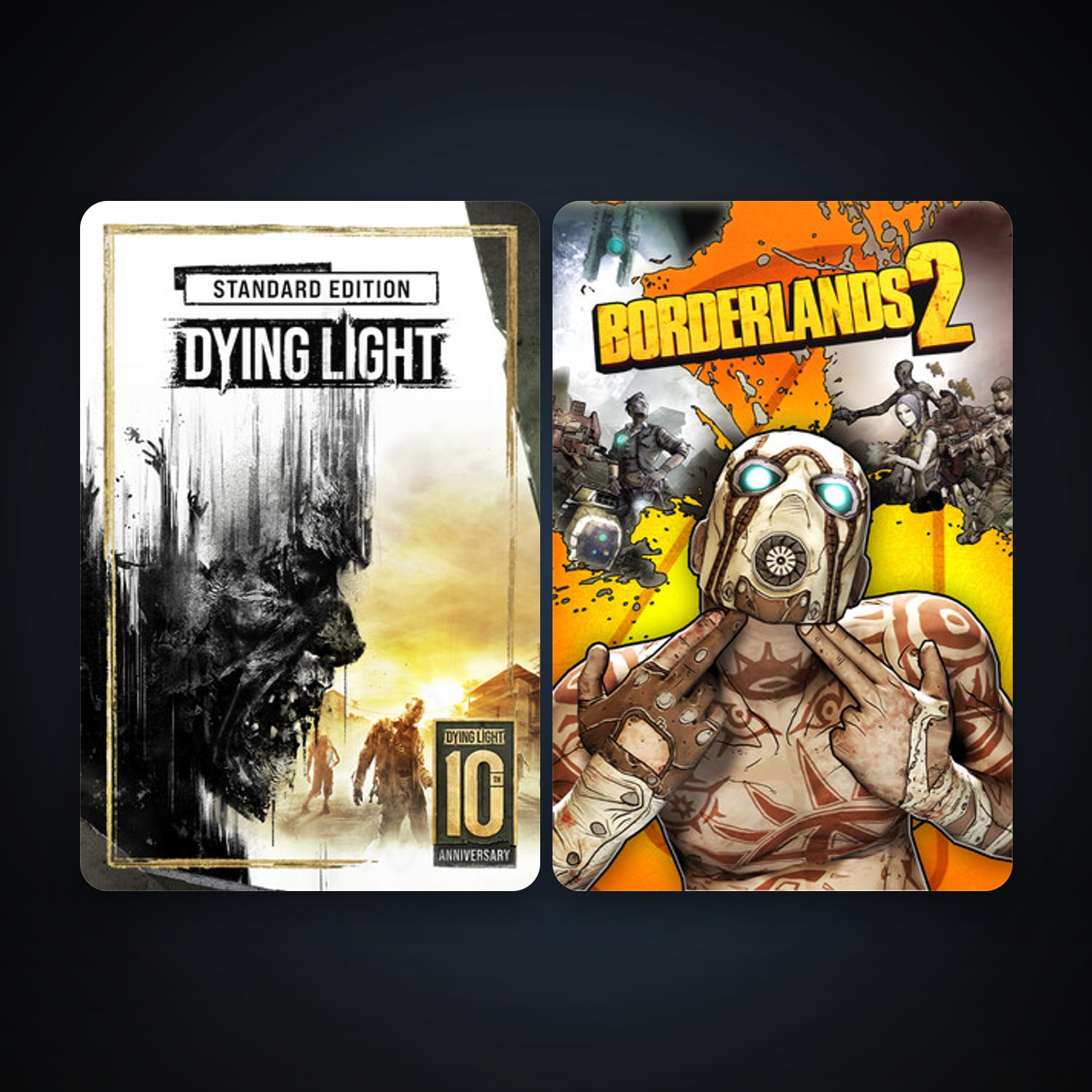 Borderlands 2 + Dying Light, 4 games, clean — HabibiAccounts