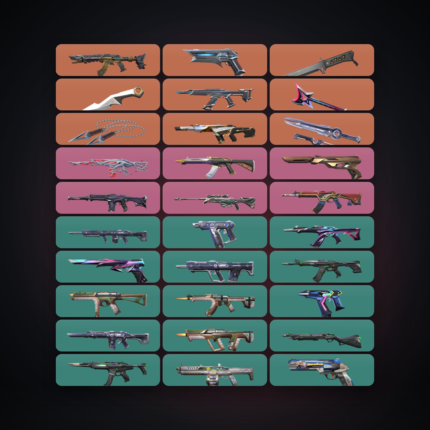 BR Silver 1 locker — 5 knives, 58 skins, lvl 102 — HabibiAccounts