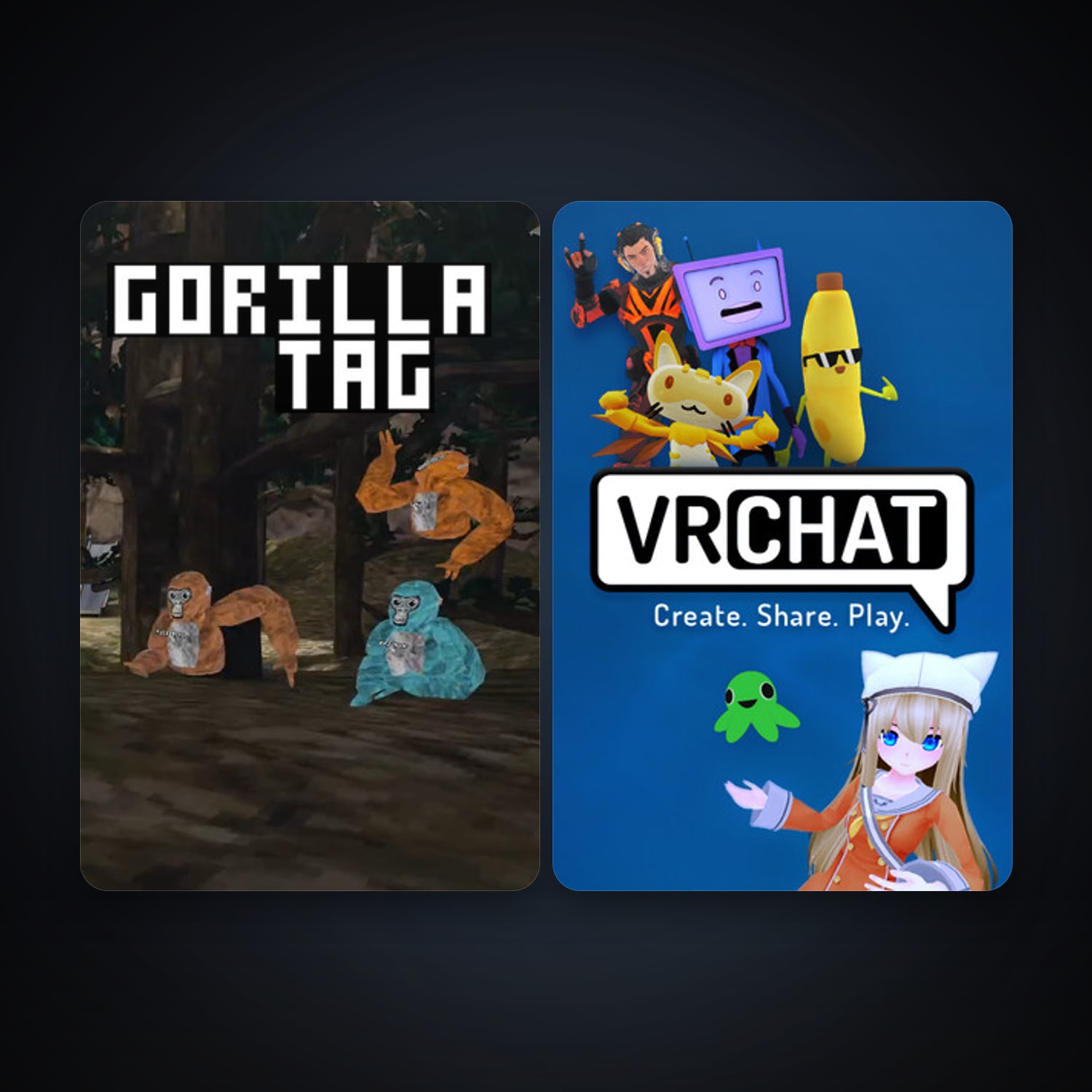 VRChat + Gorilla Tag, 3 games, clean — HabibiAccounts