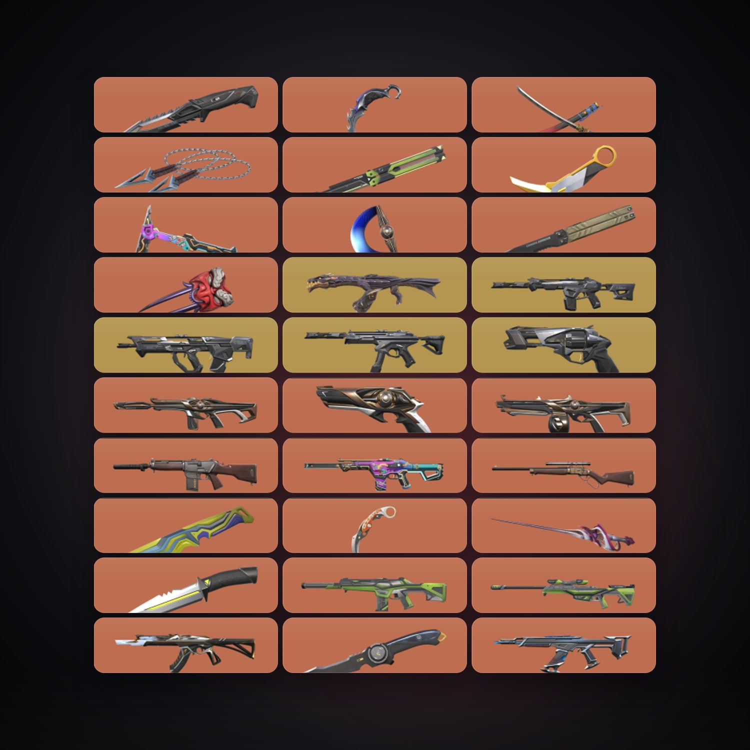NA Plat 3 locker — 23 knives, 317 skins, lvl 346 — HabibiAccounts