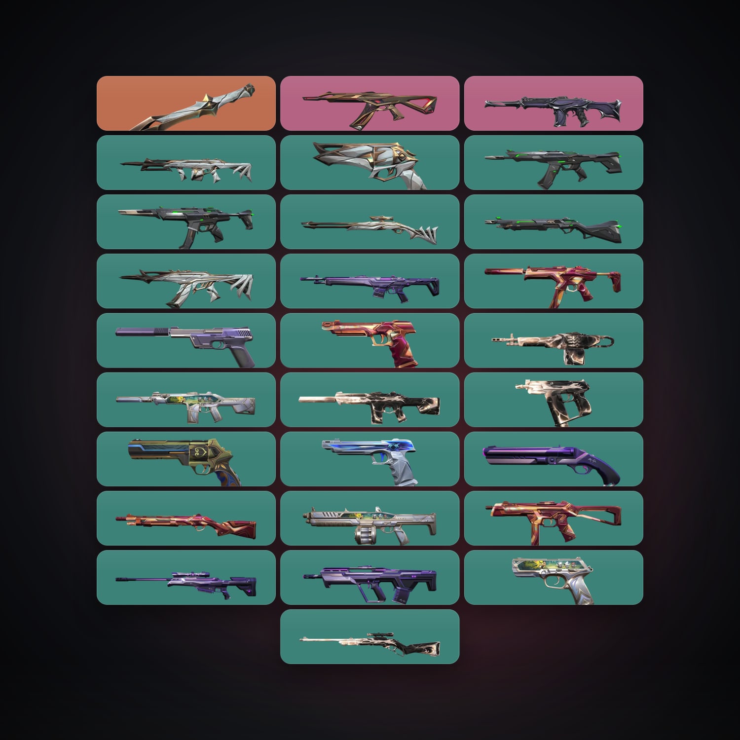 AP Silver 1 locker — 1 knives, 28 skins, lvl 178 — HabibiAccounts