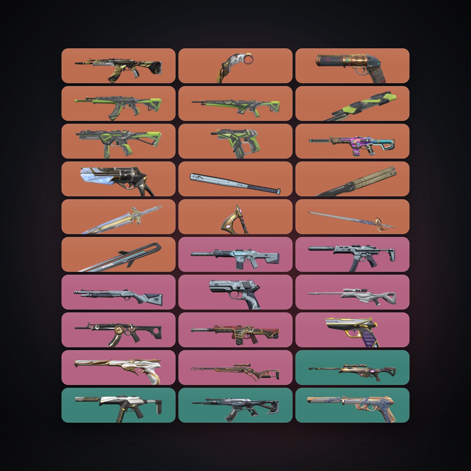NA Diamond 3 locker — 8 knives, 105 skins, lvl 207 — HabibiAccounts