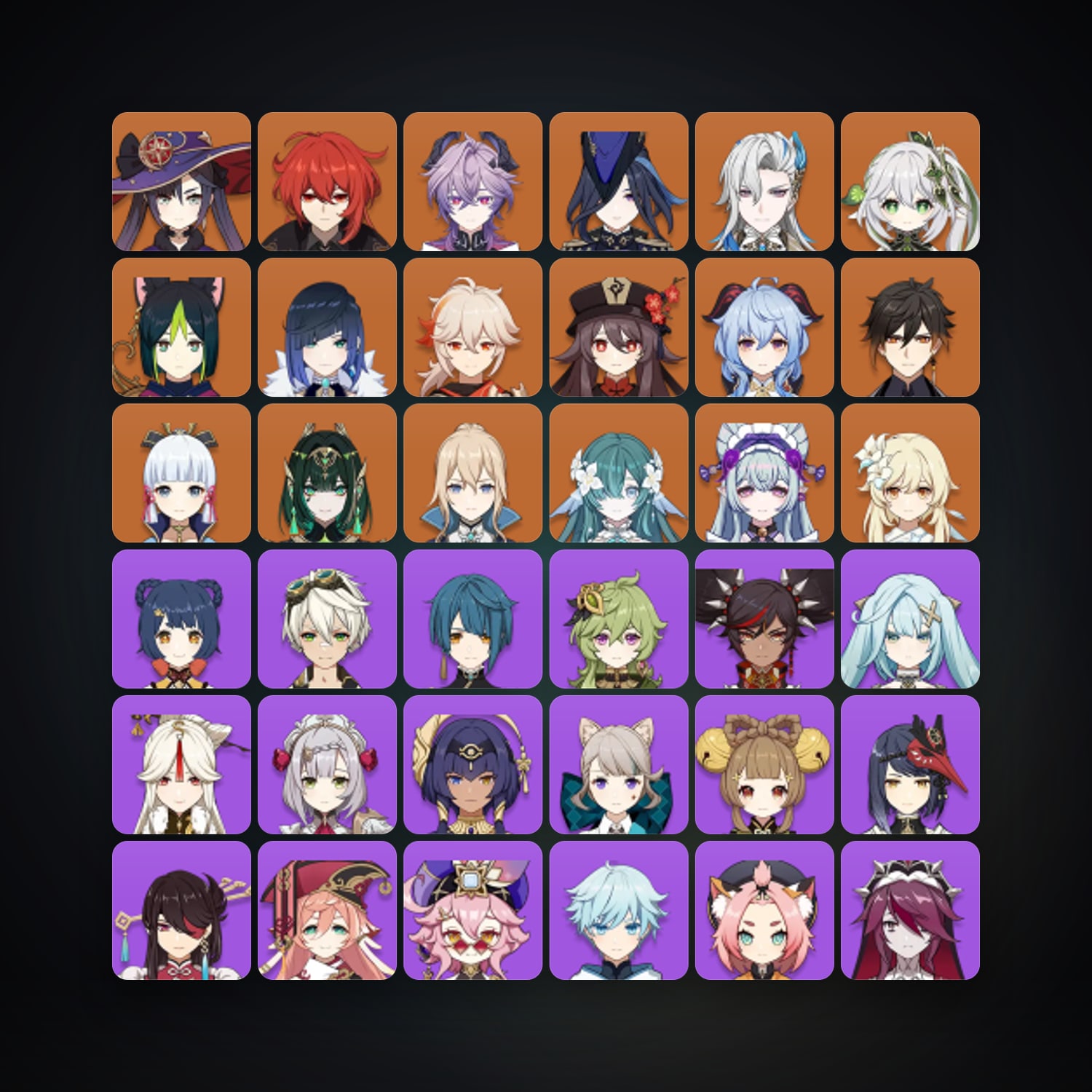 جينشن إمباكت | AR 60 | 62 شخصية | 17× 5★ — HabibiAccounts