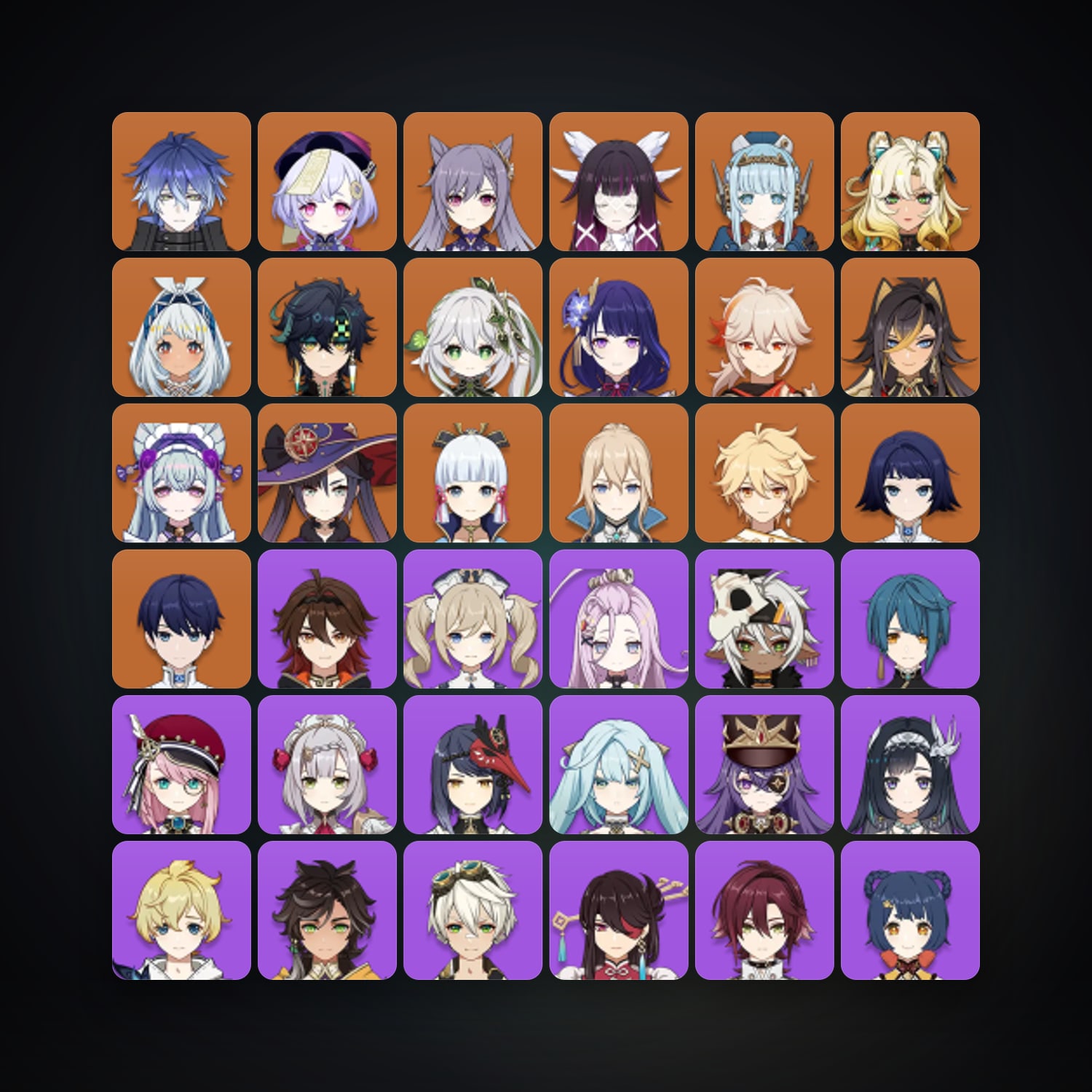 Genshin Impact | AR 58 | 61 Chars | 16× 5★ — HabibiAccounts