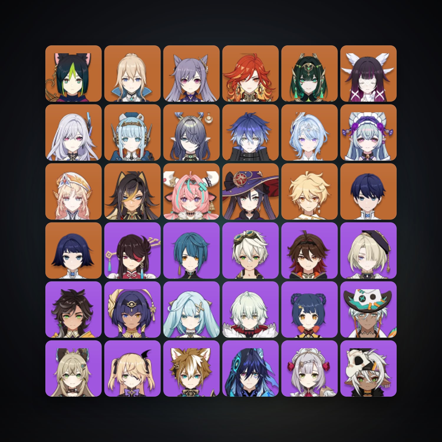 Genshin Impact | AR 57 | 62 Chars | 16× 5★ — Genshin / miHoYo Account · 261968991 — HabibiAccounts