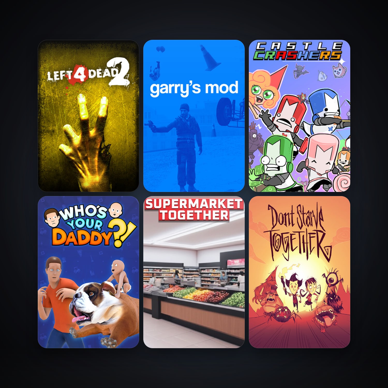 Left 4 Dead 2 + Garry's Mod, 12 games, clean — HabibiAccounts