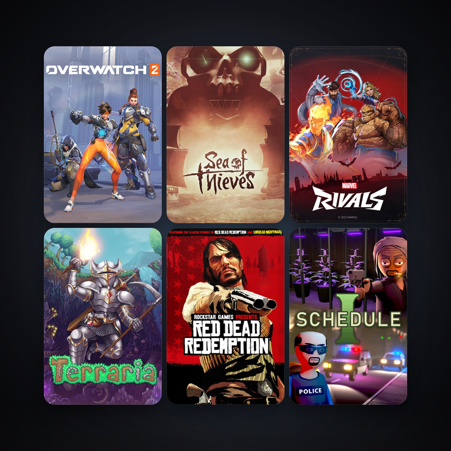 Terraria + Deep Rock Galactic, 17 games, clean — HabibiAccounts