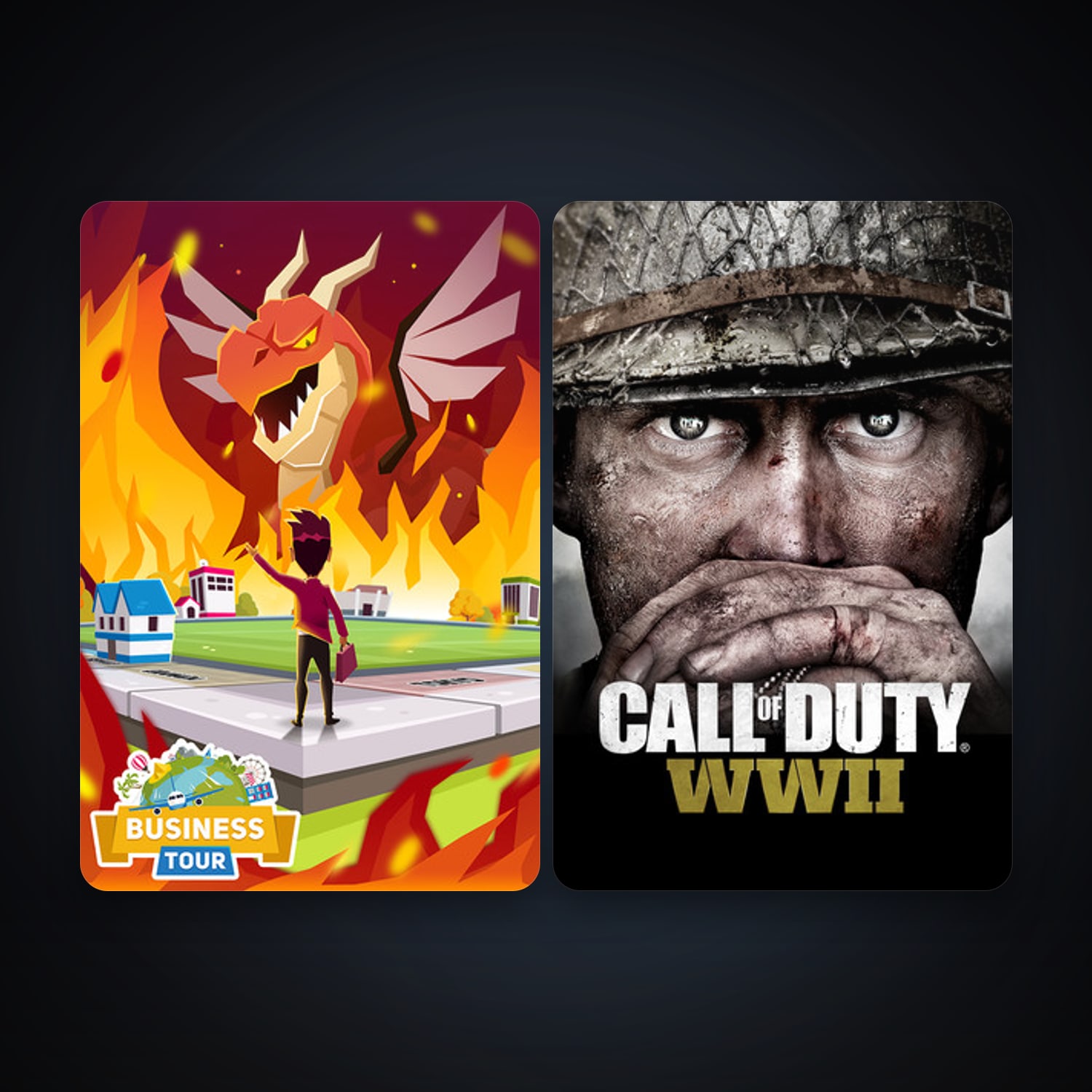 Business Tour - Board Game with Online Multiplayer + Call of Duty: WWII, 5 games, clean — HabibiAccounts