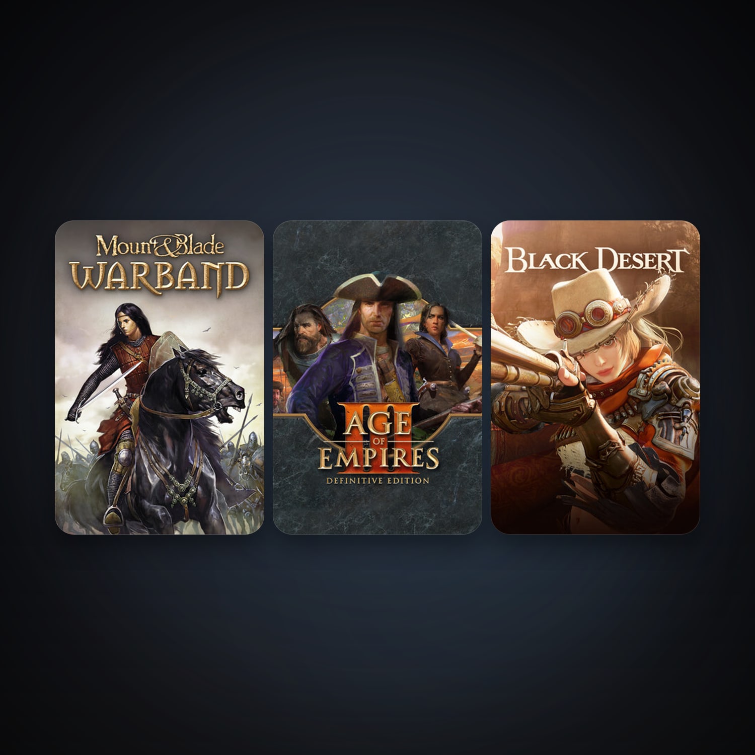 Mount & Blade: Warband + Black Desert Online, 6 games, clean — HabibiAccounts