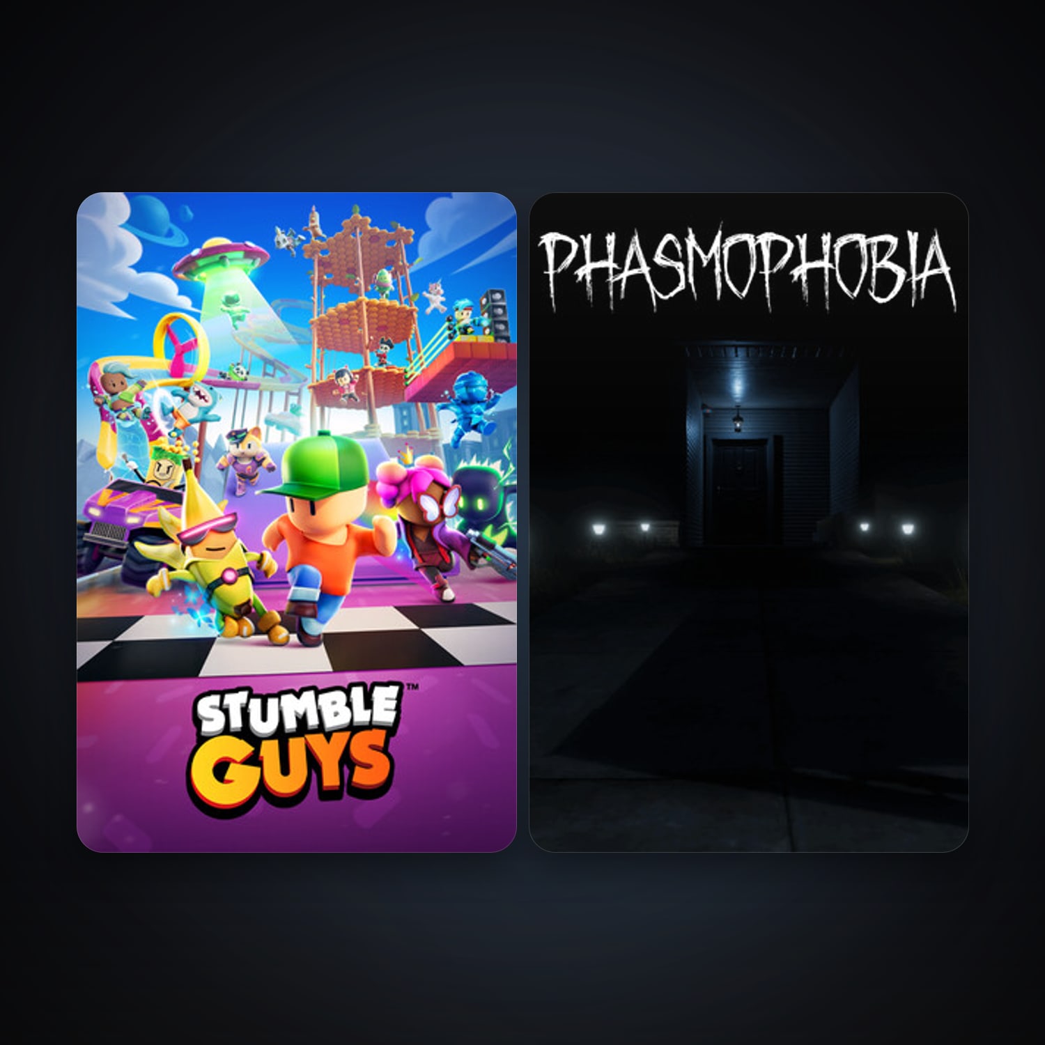 Phasmophobia + Stumble Guys, 5 games, clean — HabibiAccounts