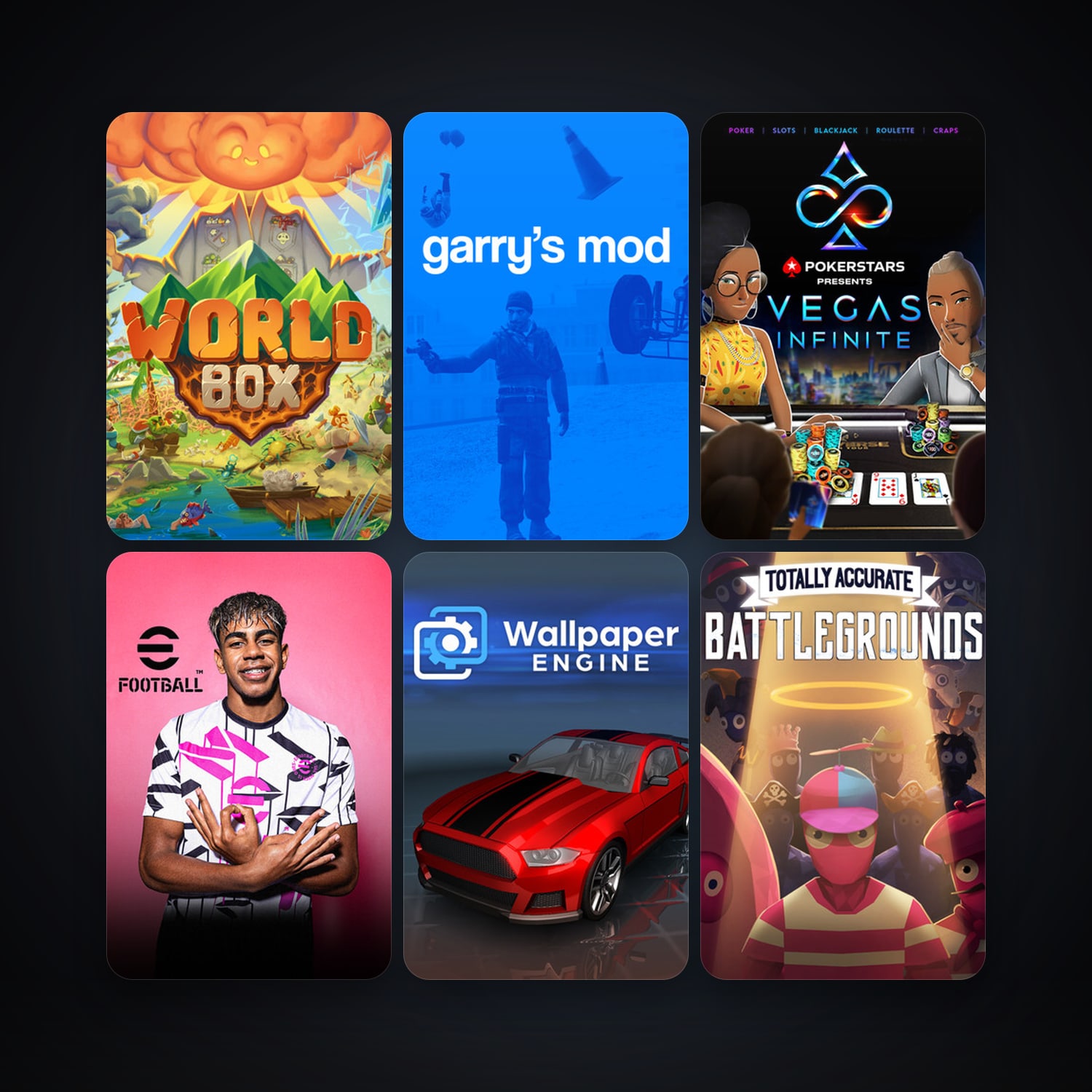 Garry's Mod + Wallpaper Engine, 10 games, clean — HabibiAccounts