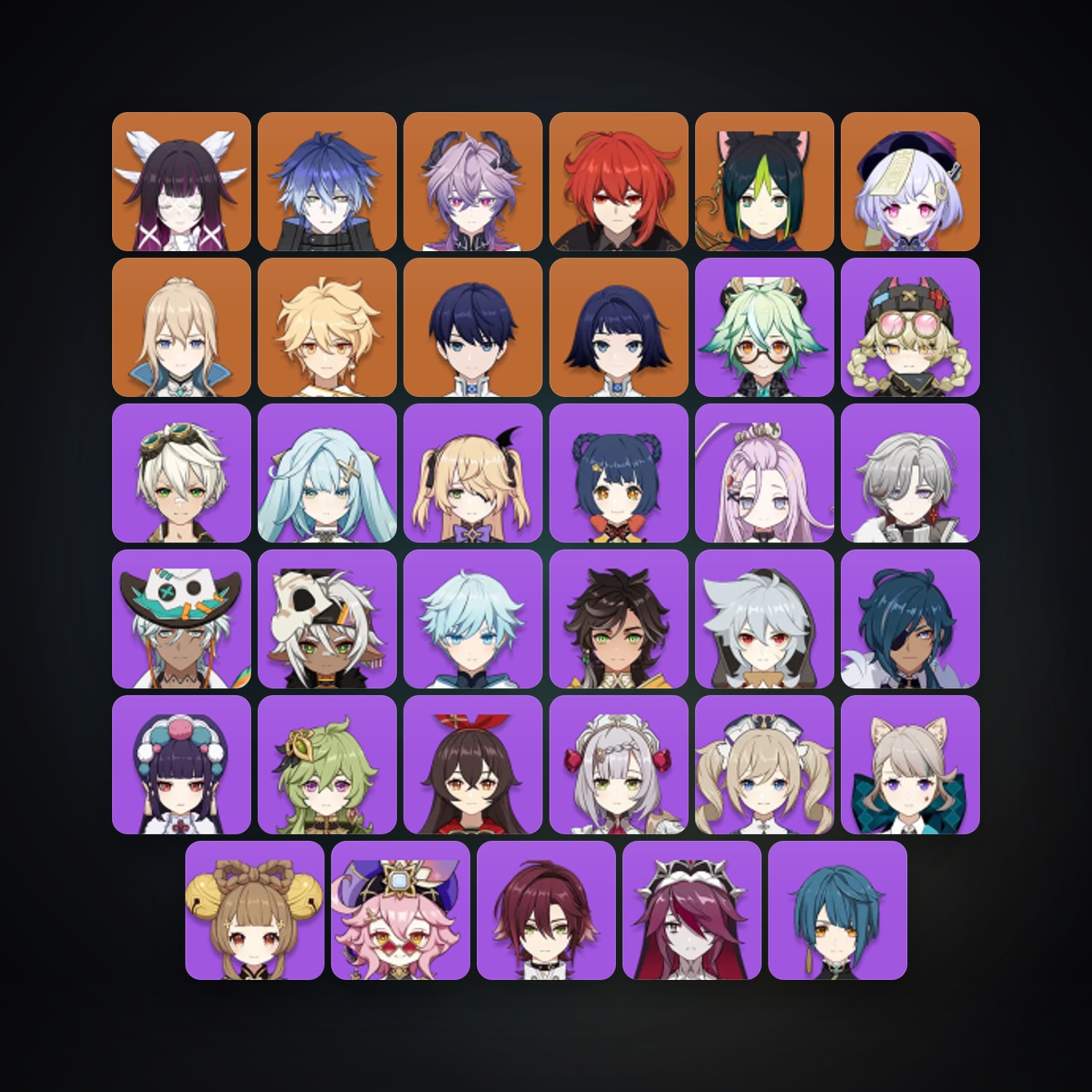 Genshin Impact | AR 55 | 37 Chars | 7× 5★ — Genshin / miHoYo Account — HabibiAccounts