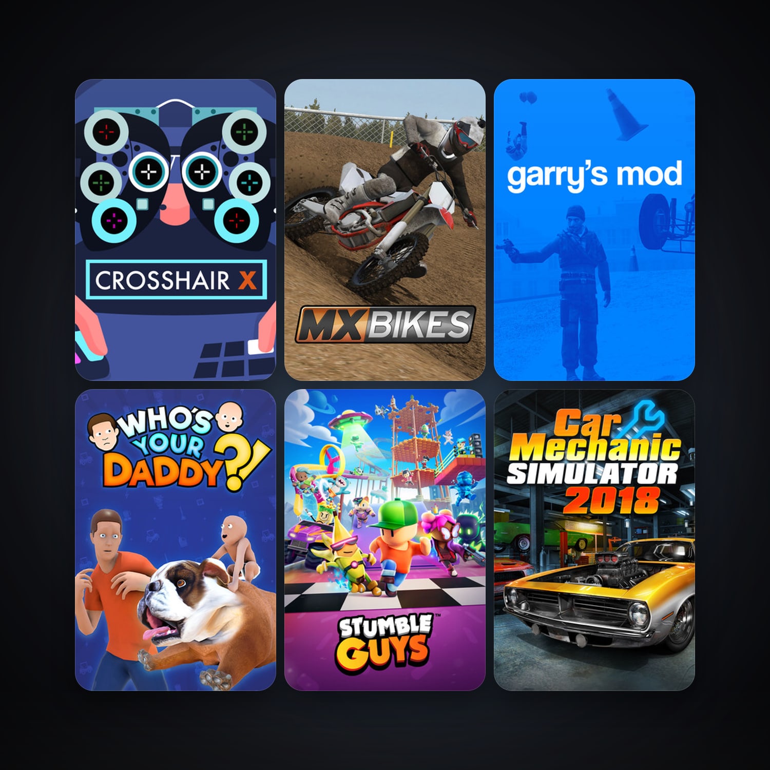 Garry's Mod + Who's Your Daddy, 13 games, clean — HabibiAccounts