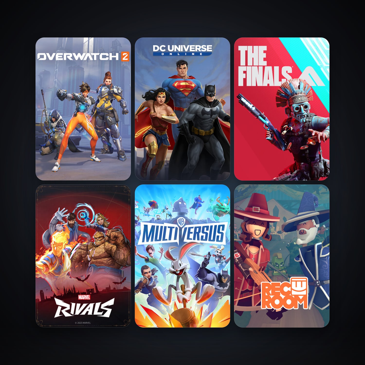 DC Universe Online + Warframe, 31 games, clean — HabibiAccounts