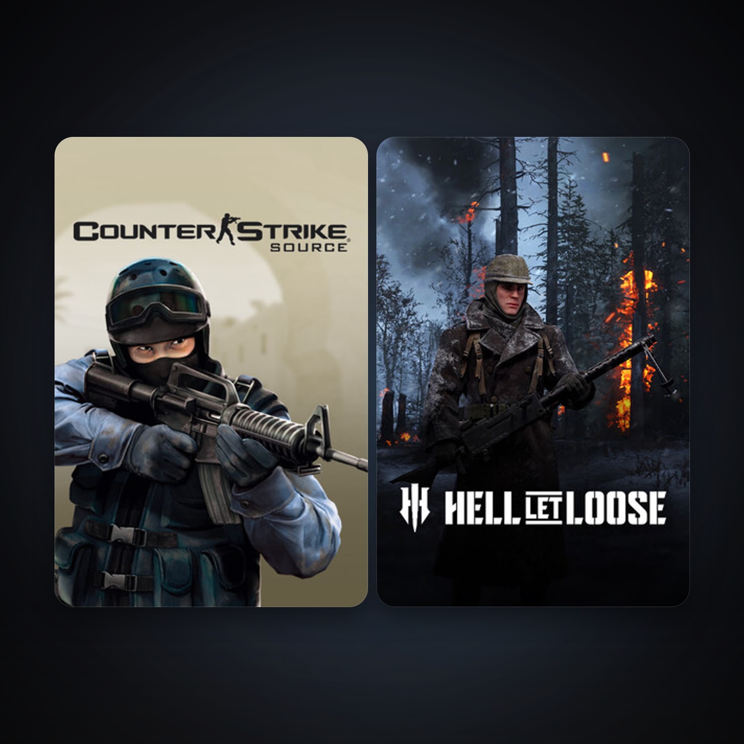 Counter-Strike: Source + Free CS2 (No Prime), 4 games, clean — HabibiAccounts