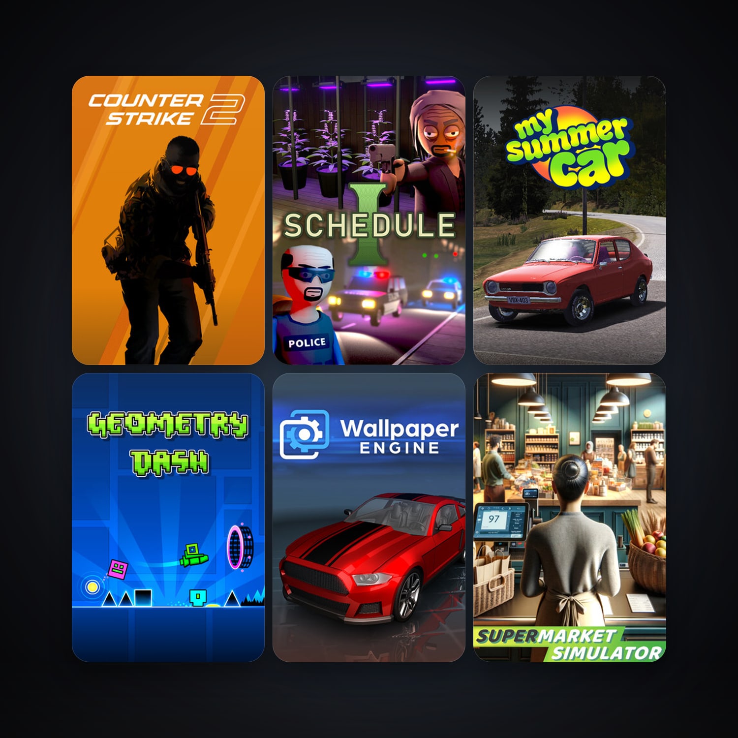 CS2 Prime + Geometry Dash, 35 games, Steam 15, clean — HabibiAccounts