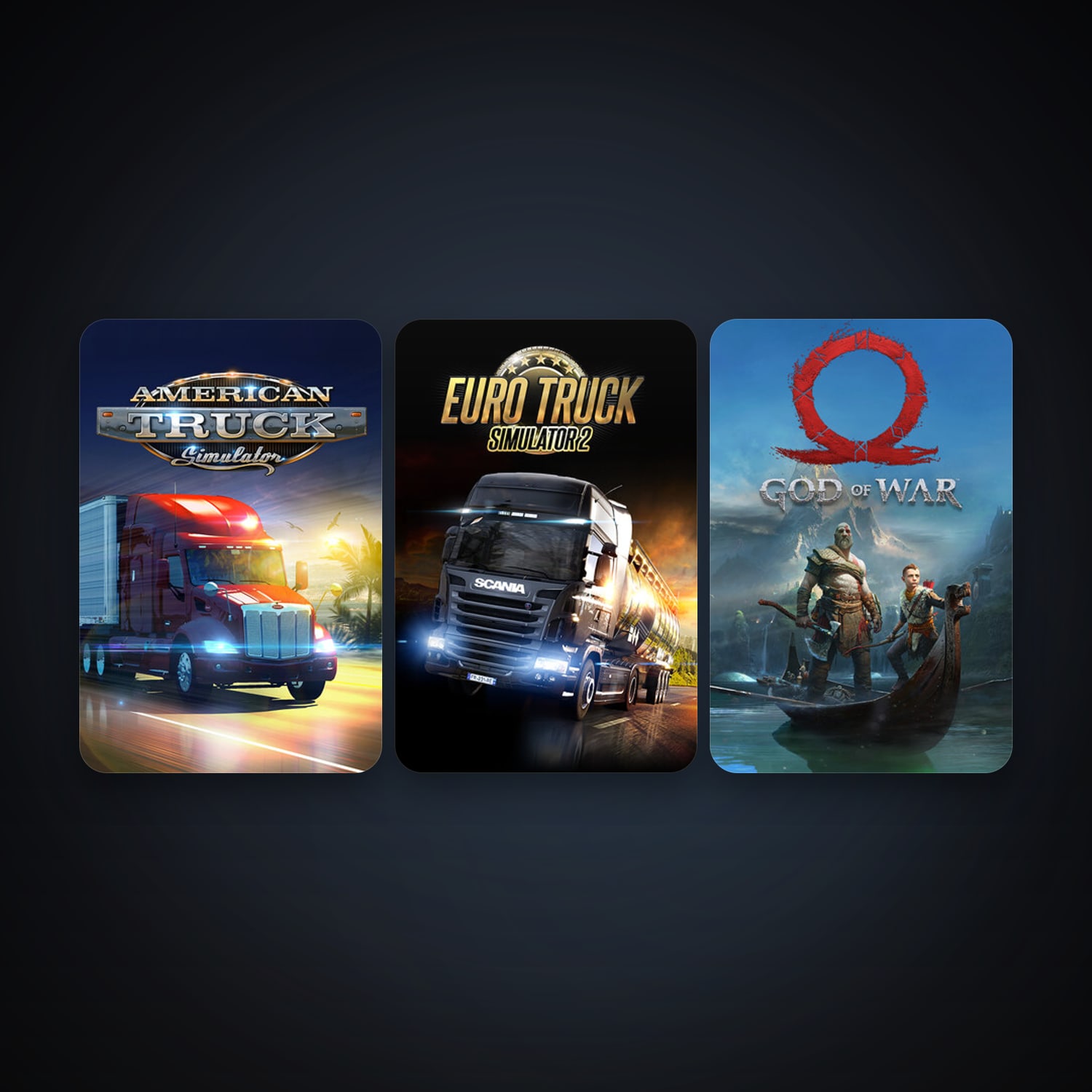 Euro Truck Simulator 2 + American Truck Simulator, 6 games, clean — HabibiAccounts