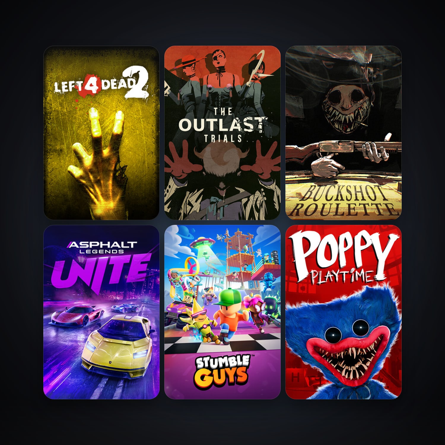 Left 4 Dead 2 + The Outlast Trials, 17 games, clean — HabibiAccounts