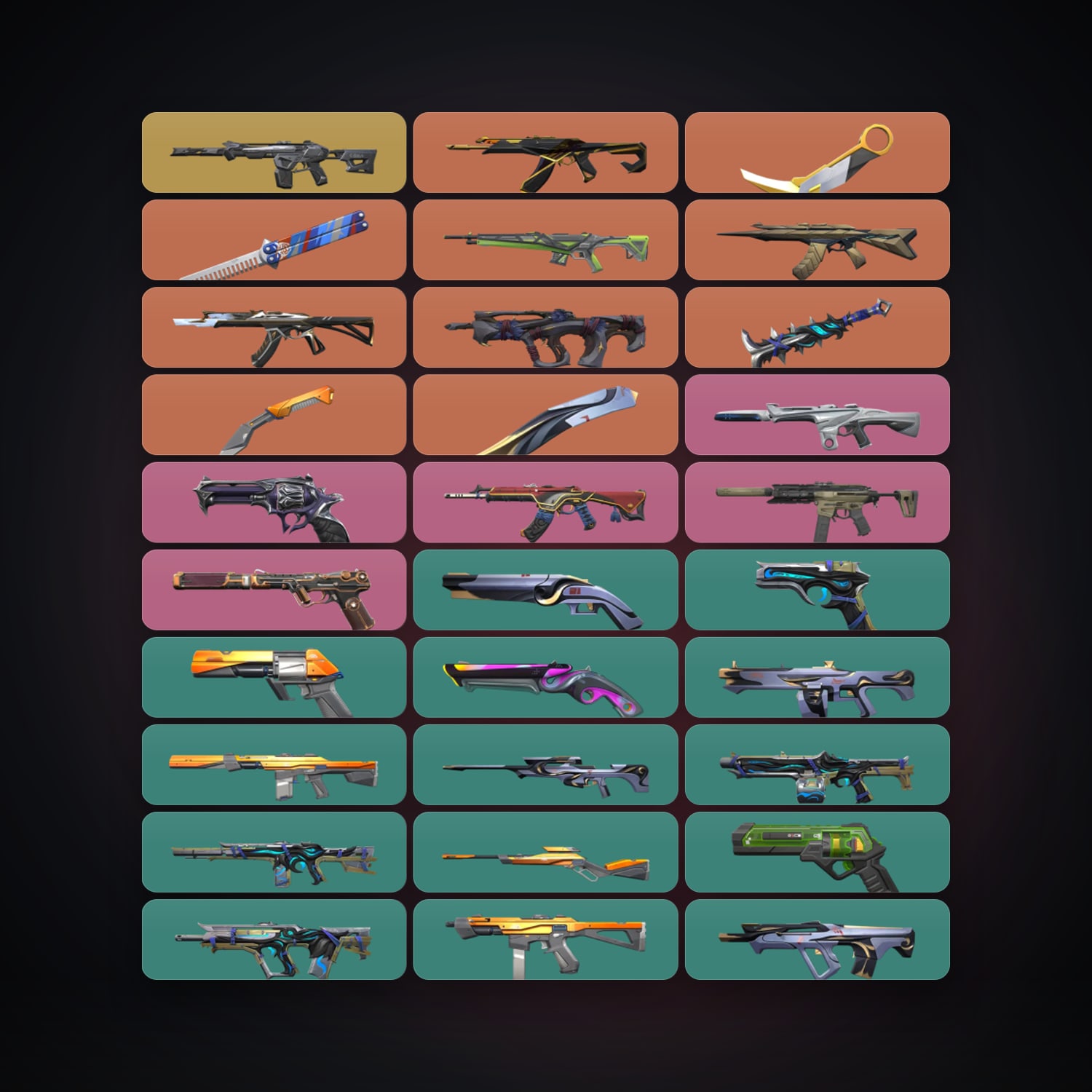 EU Gold 2 locker — 5 knives, 59 skins, lvl 257 — HabibiAccounts