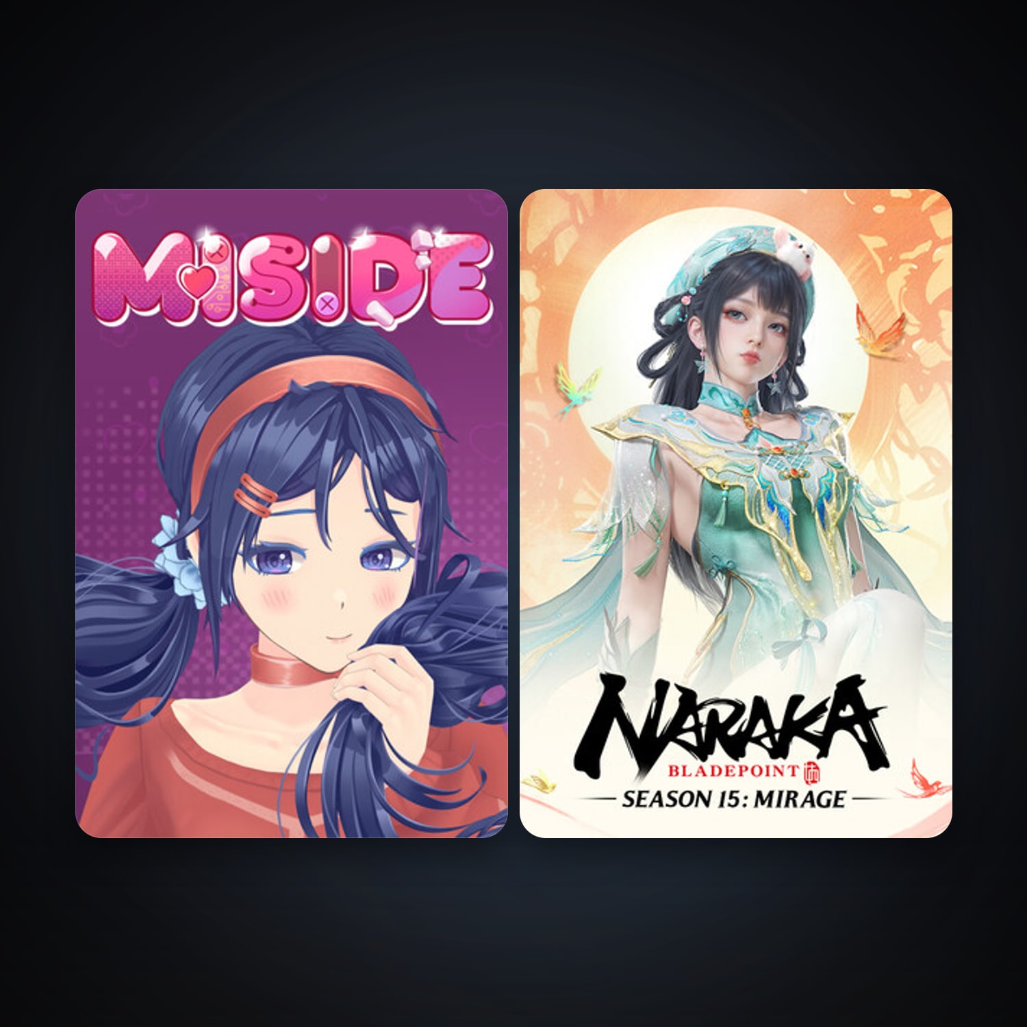 NARAKA: BLADEPOINT + MiSide, 4 games, clean — HabibiAccounts