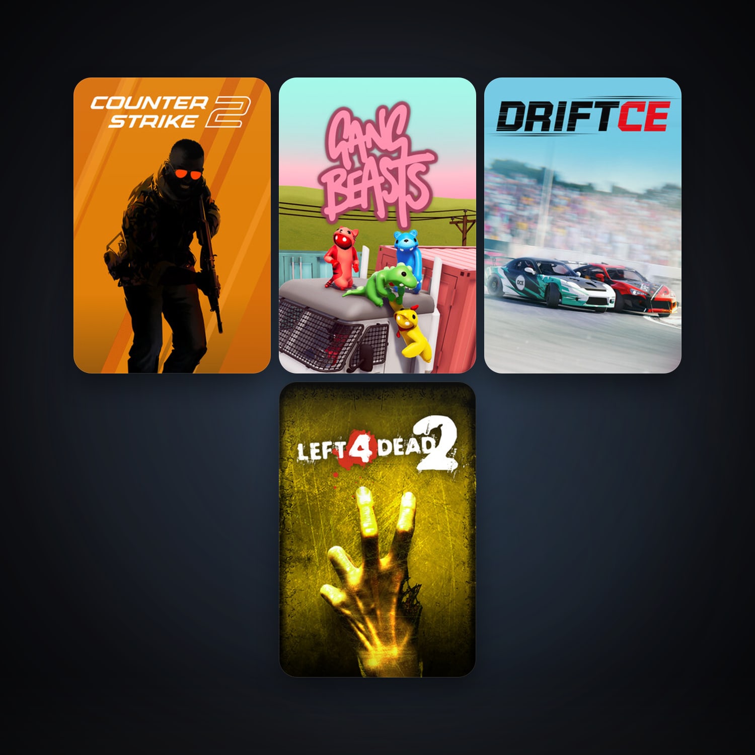 Left 4 Dead 2 + CS2 Prime, 5 games, Steam 14, clean — HabibiAccounts