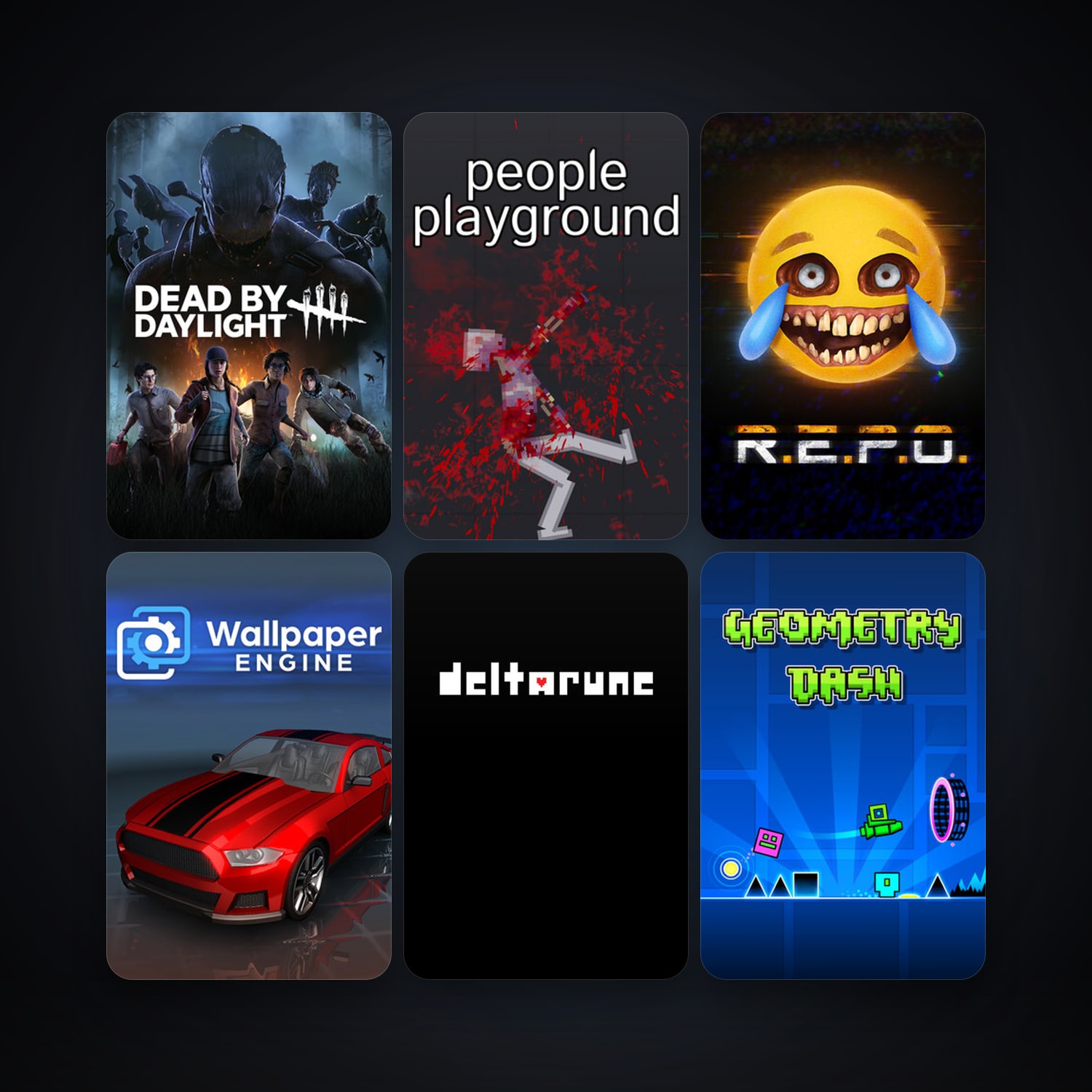 Gang Beasts + Geometry Dash, 34 games, clean — HabibiAccounts